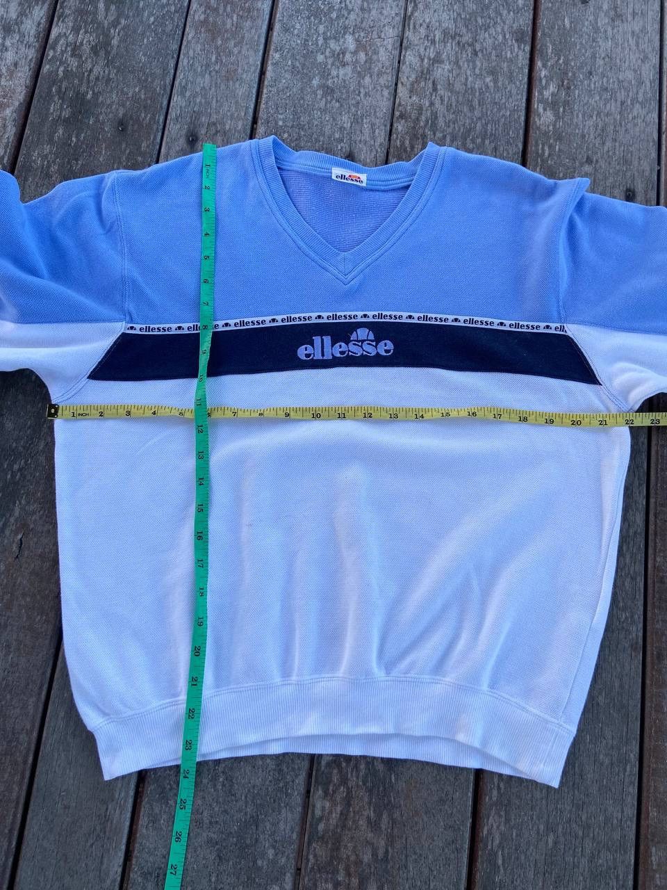 Ellesse × Vintage Vintage Ellesse Sweatshirt Spellout Baby Blue Size M / US 6-8 / IT 42-44 - 10 Thumbnail