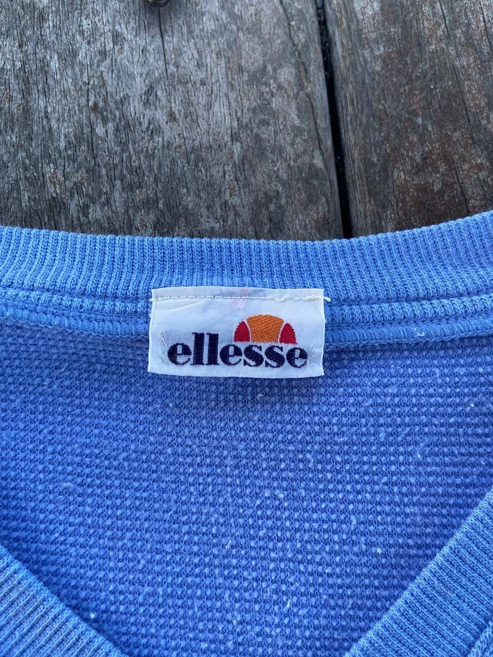 Ellesse × Vintage Vintage Ellesse Sweatshirt Spellout Baby Blue Size M / US 6-8 / IT 42-44 - 2 Thumbnail