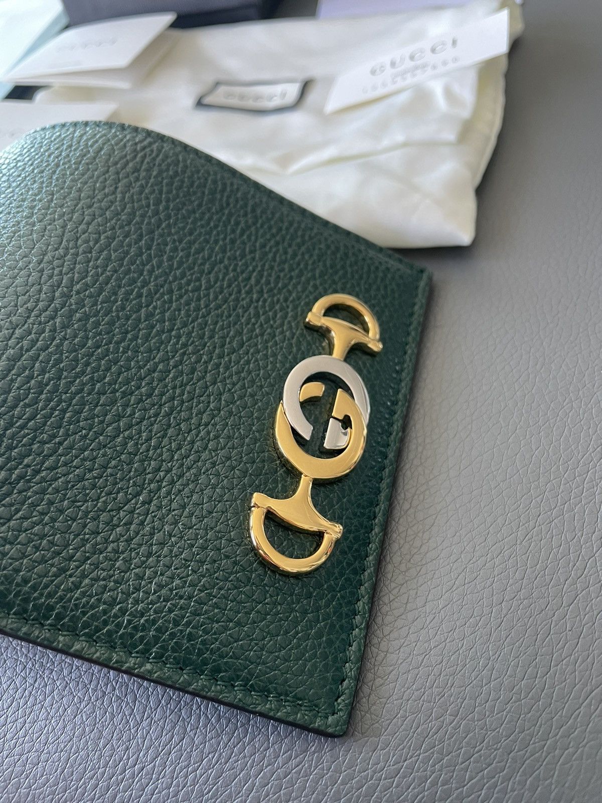 Gucci Limited Edition Brand New GG Logo Gucci Leather Chain Wallet Size ONE SIZE - 18 Thumbnail