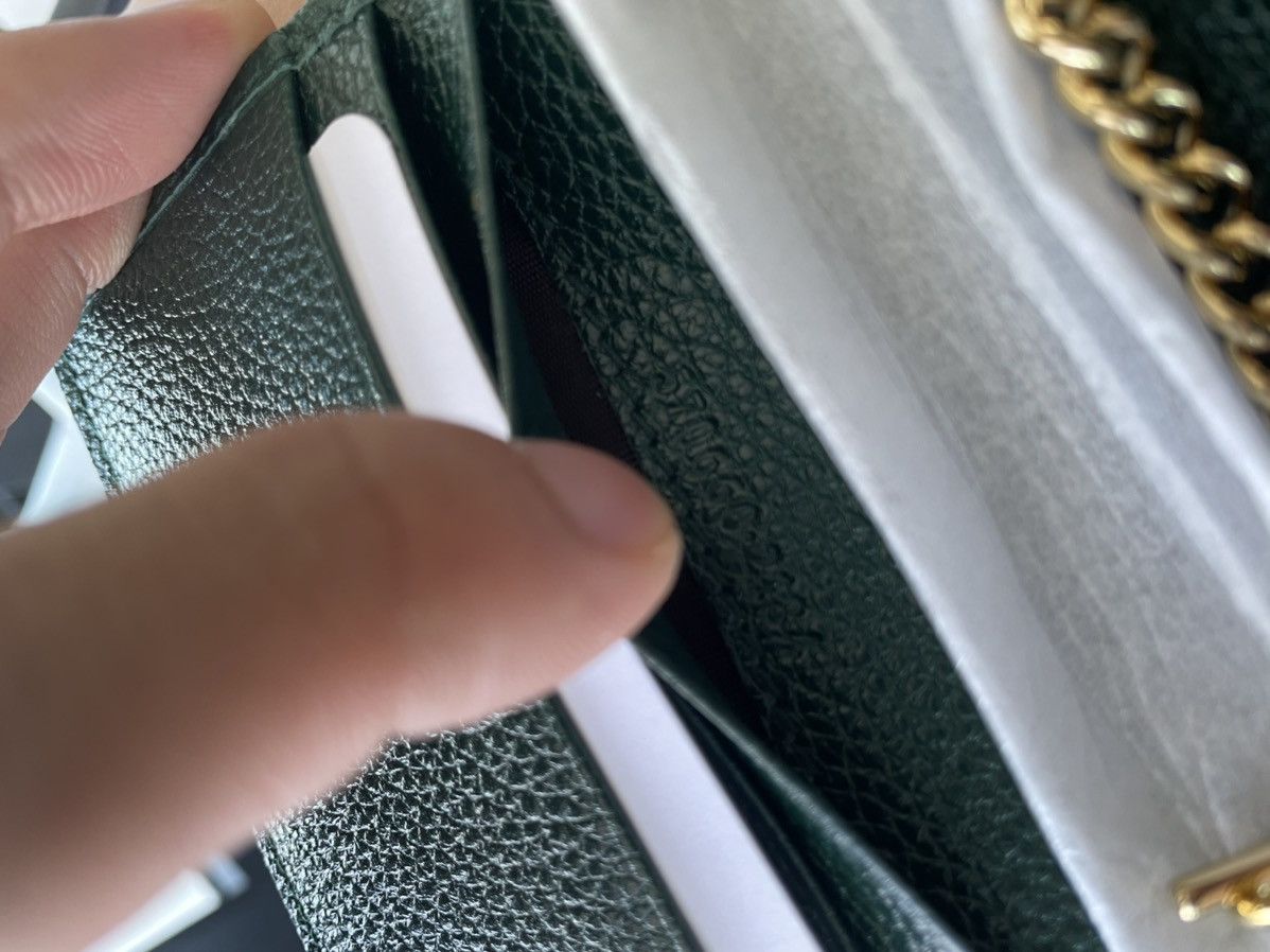 Gucci Limited Edition Brand New GG Logo Gucci Leather Chain Wallet Size ONE SIZE - 9 Thumbnail