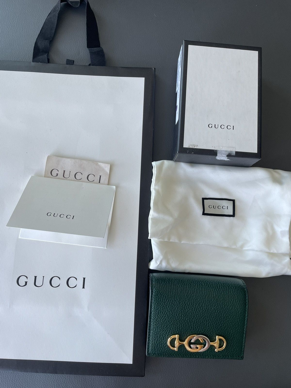Gucci Limited Edition Brand New GG Logo Gucci Leather Chain Wallet Size ONE SIZE - 1 Thumbnail