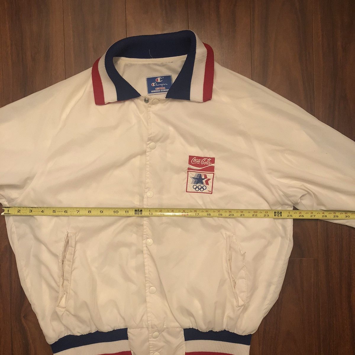 Champion × Vintage Vintage 80s Champion USA Olympic CocaCola Windbreaker Jacket Size US XL / EU 56 / 4 - 3 Thumbnail