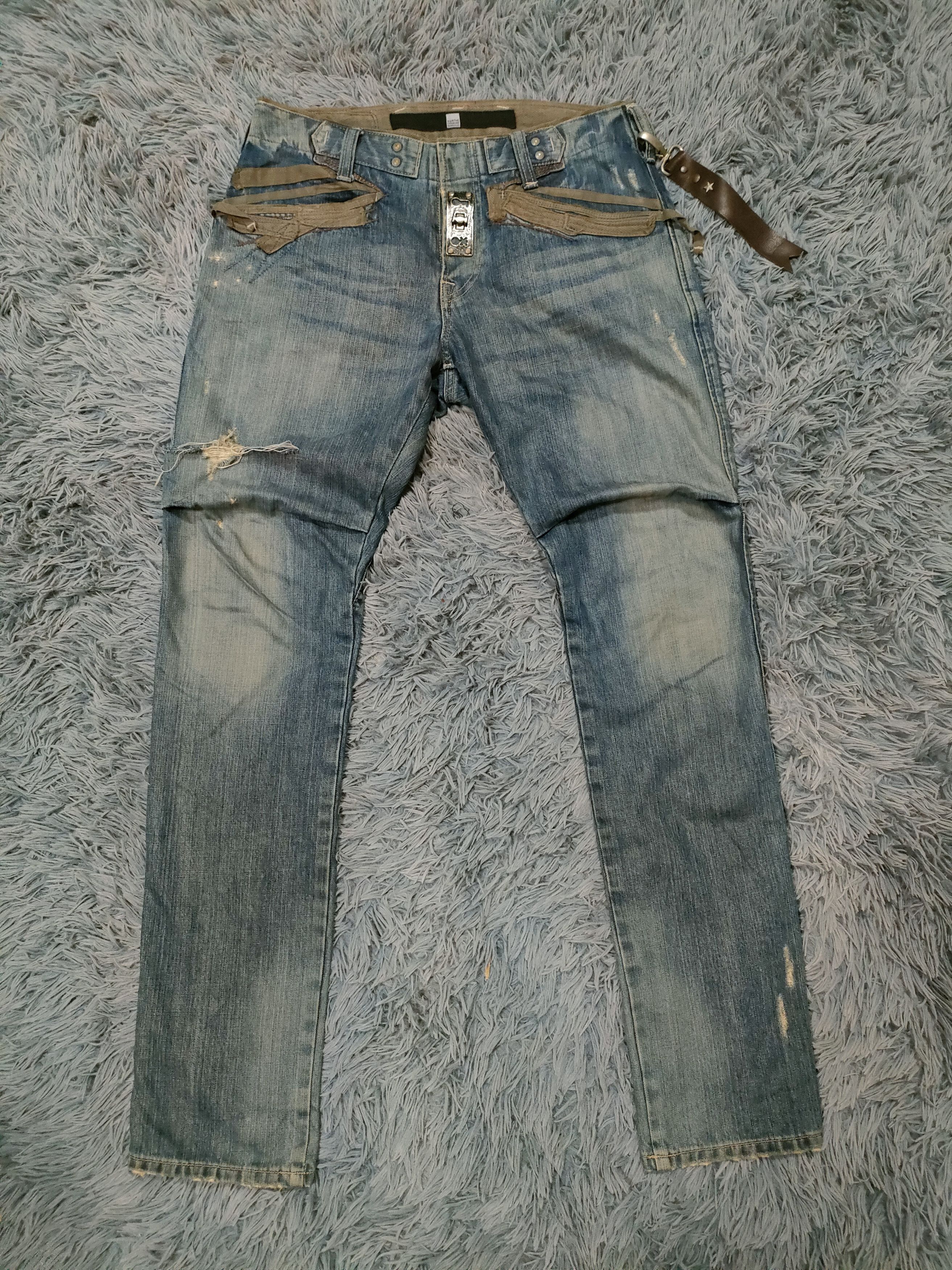 If Six Was Nine × Marithe + Francois Girbaud Marithe Francois Girbaud Distressed Jeans Size US 33 - 1 Thumbnail