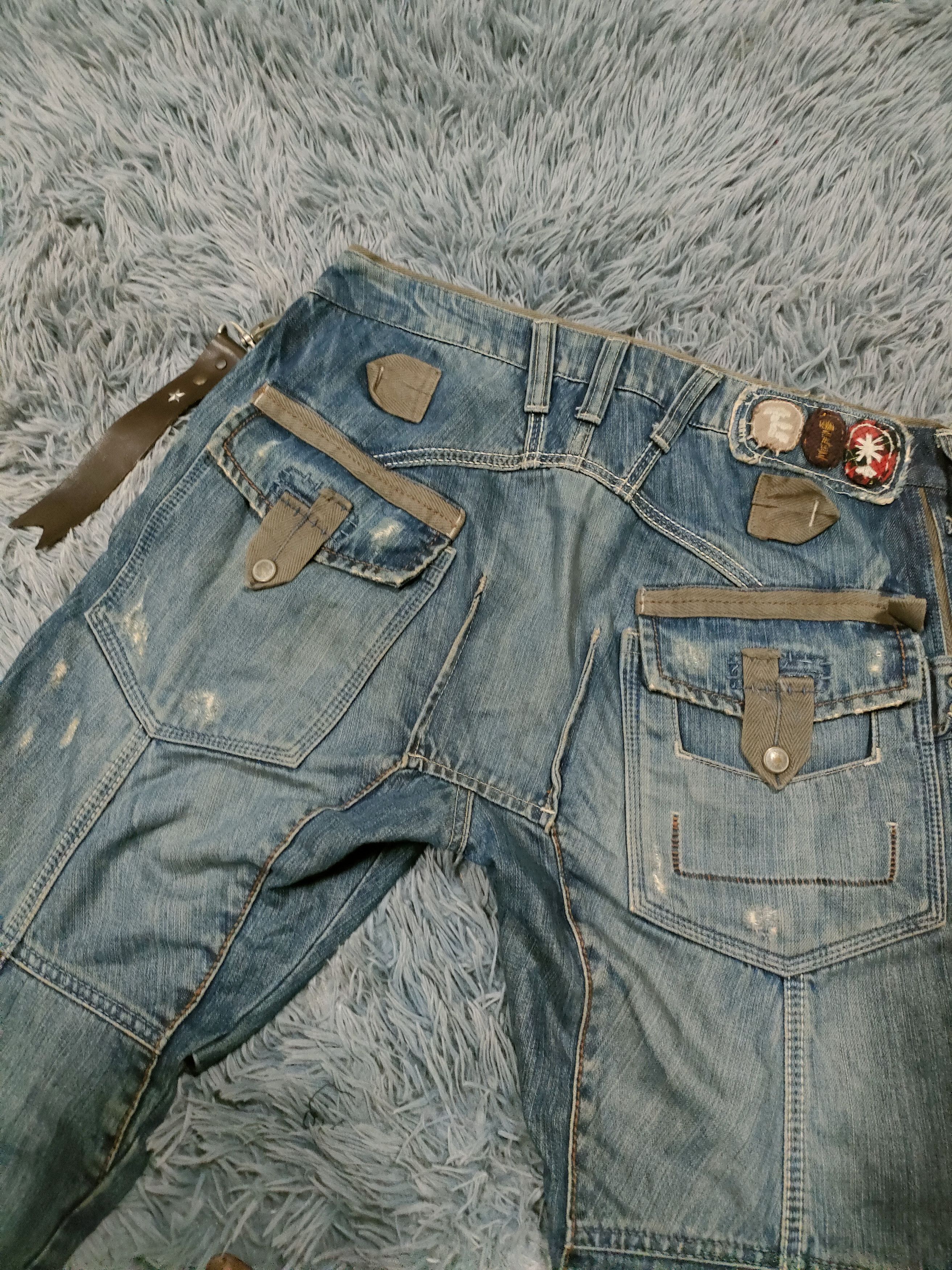 If Six Was Nine × Marithe + Francois Girbaud Marithe Francois Girbaud Distressed Jeans Size US 33 - 3 Thumbnail