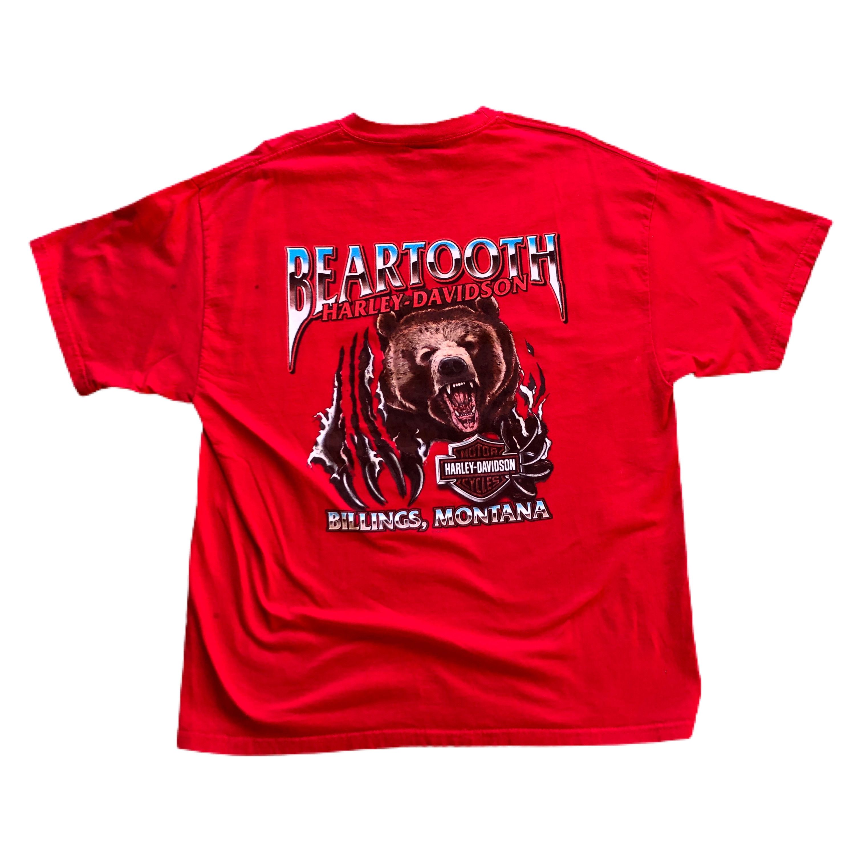 Harley Davidson × Vintage Y2k Harley-Davidson Beartooth Motorcycle T-shirt Size US L / EU 52-54 / 3 - 2 Thumbnail