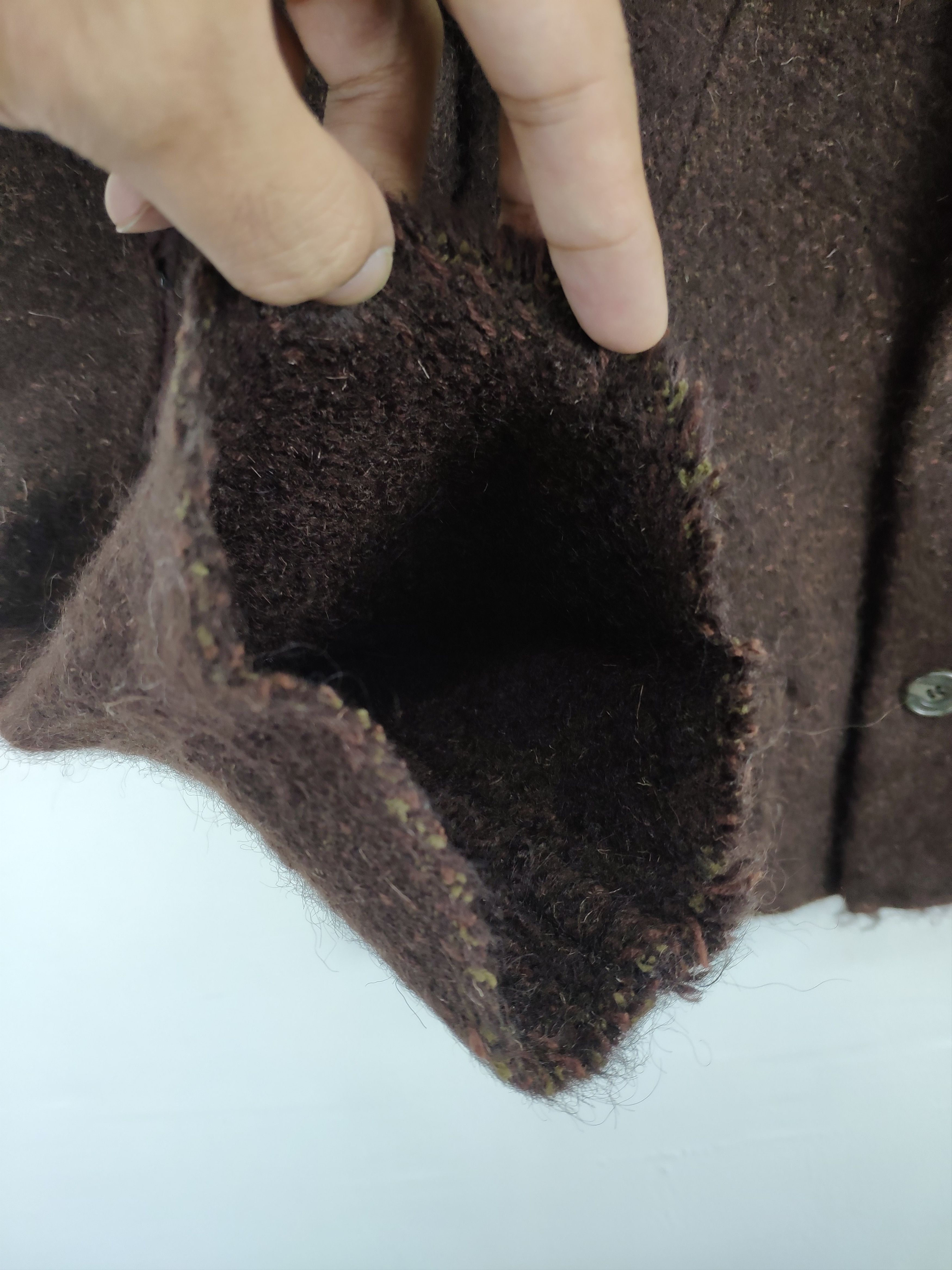 Designer × Yohji Yamamoto A/W 1995 Yohji Yamamoto Pour Homme Wool Jacket Cropped Size S / US 4 / IT 40 - 9 Thumbnail