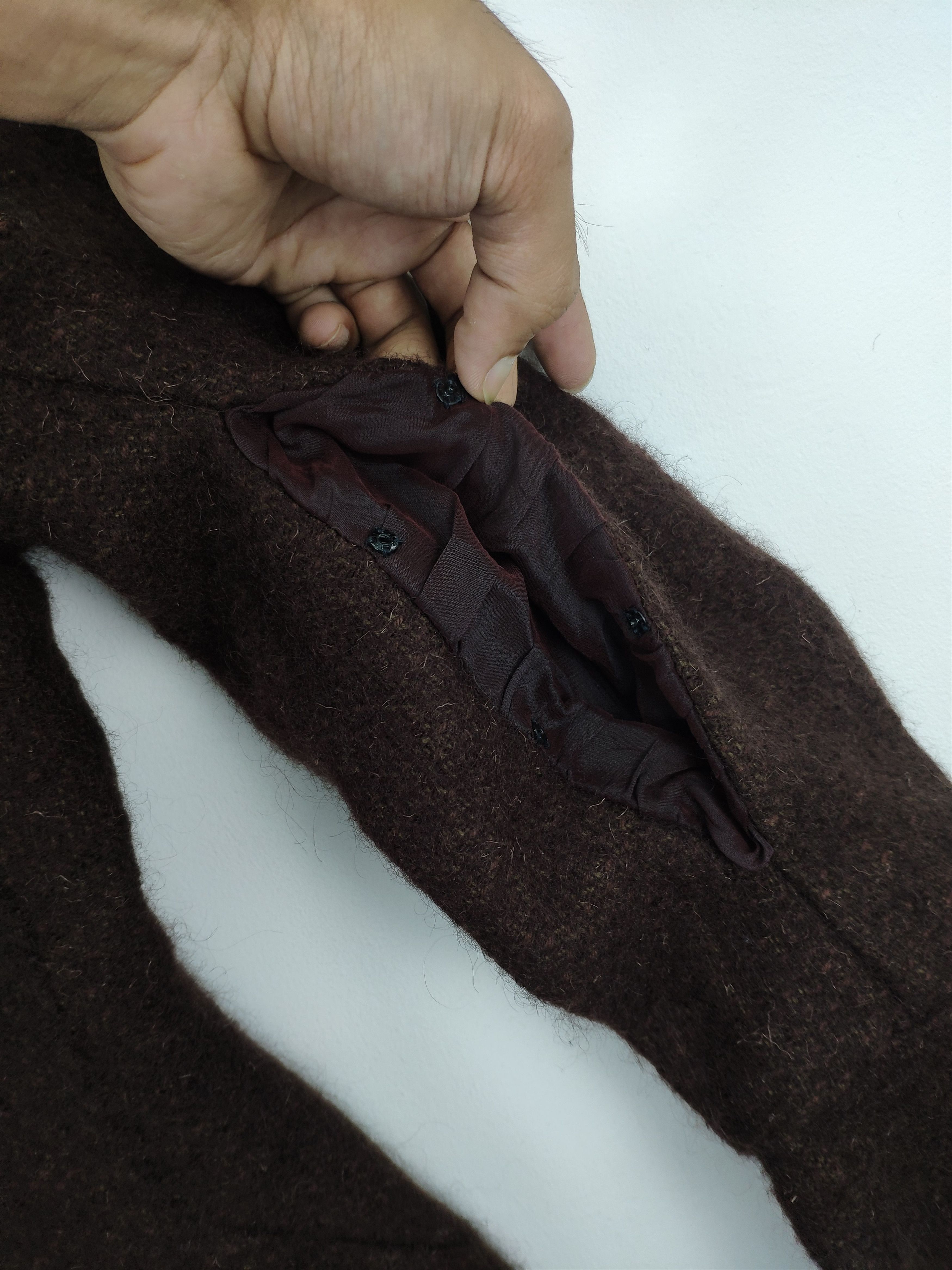 Designer × Yohji Yamamoto A/W 1995 Yohji Yamamoto Pour Homme Wool Jacket Cropped Size S / US 4 / IT 40 - 13 Thumbnail