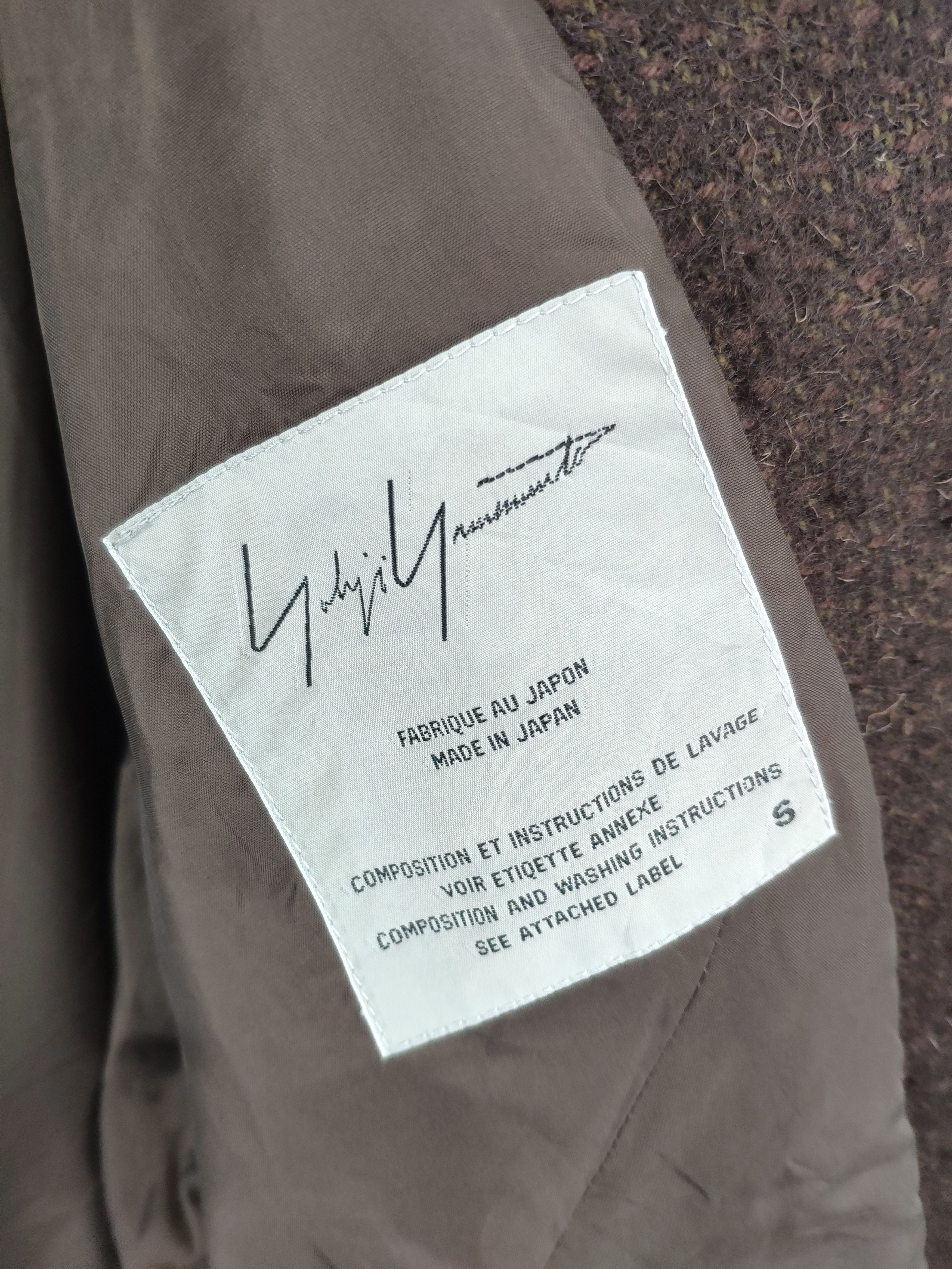 Designer × Yohji Yamamoto A/W 1995 Yohji Yamamoto Pour Homme Wool Jacket Cropped Size S / US 4 / IT 40 - 3 Thumbnail
