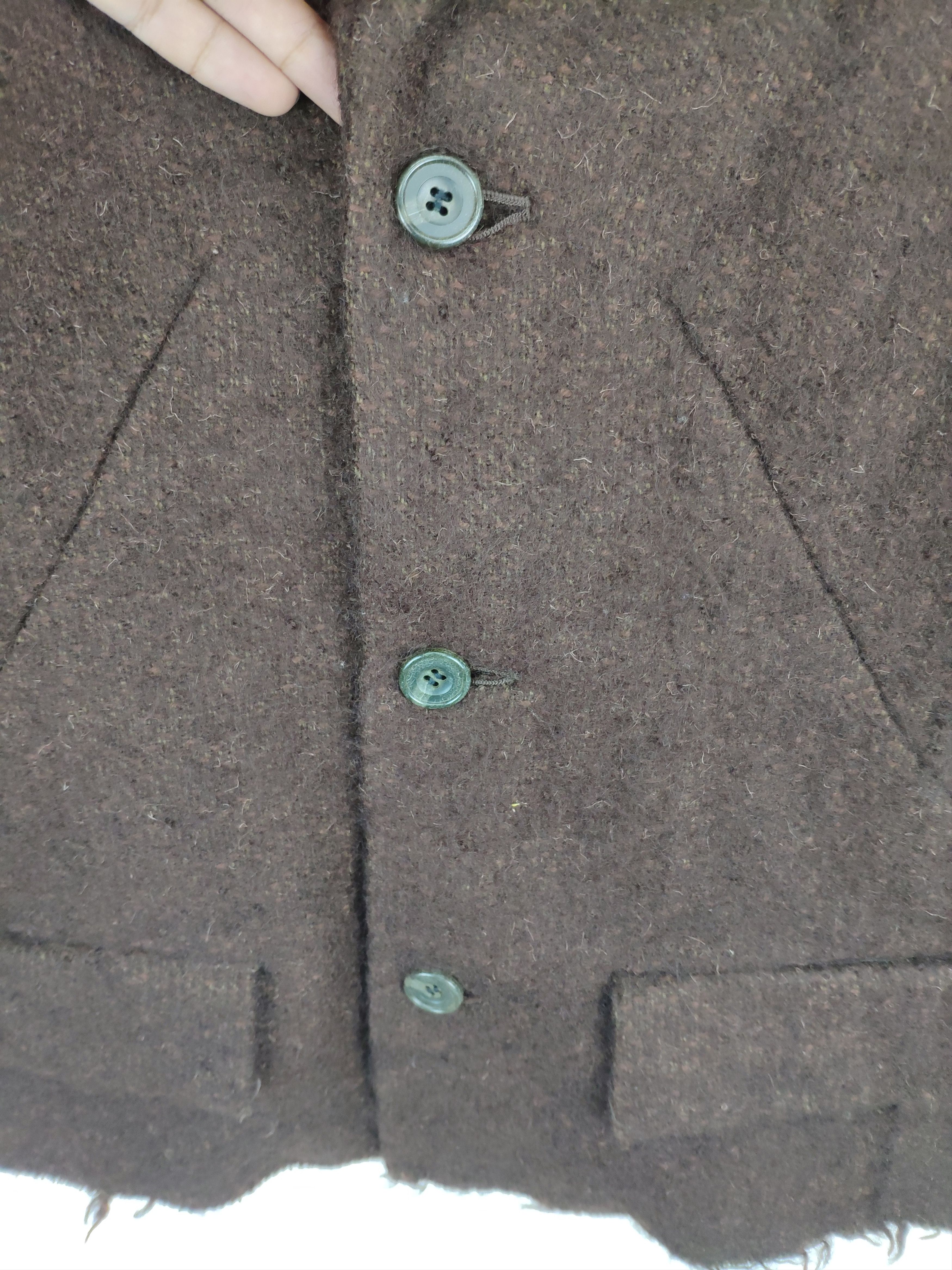 Designer × Yohji Yamamoto A/W 1995 Yohji Yamamoto Pour Homme Wool Jacket Cropped Size S / US 4 / IT 40 - 15 Thumbnail