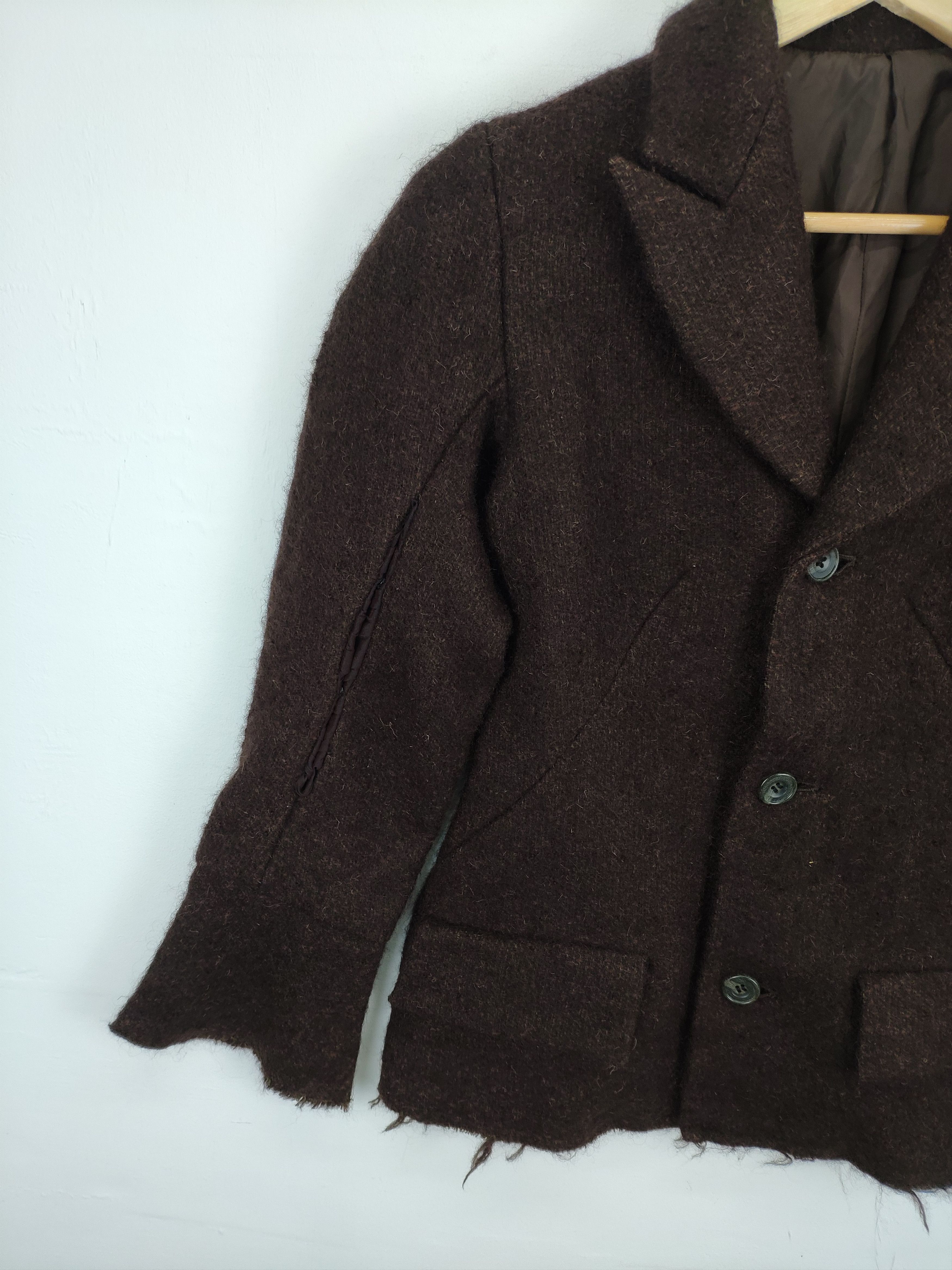 Designer × Yohji Yamamoto A/W 1995 Yohji Yamamoto Pour Homme Wool Jacket Cropped Size S / US 4 / IT 40 - 11 Thumbnail