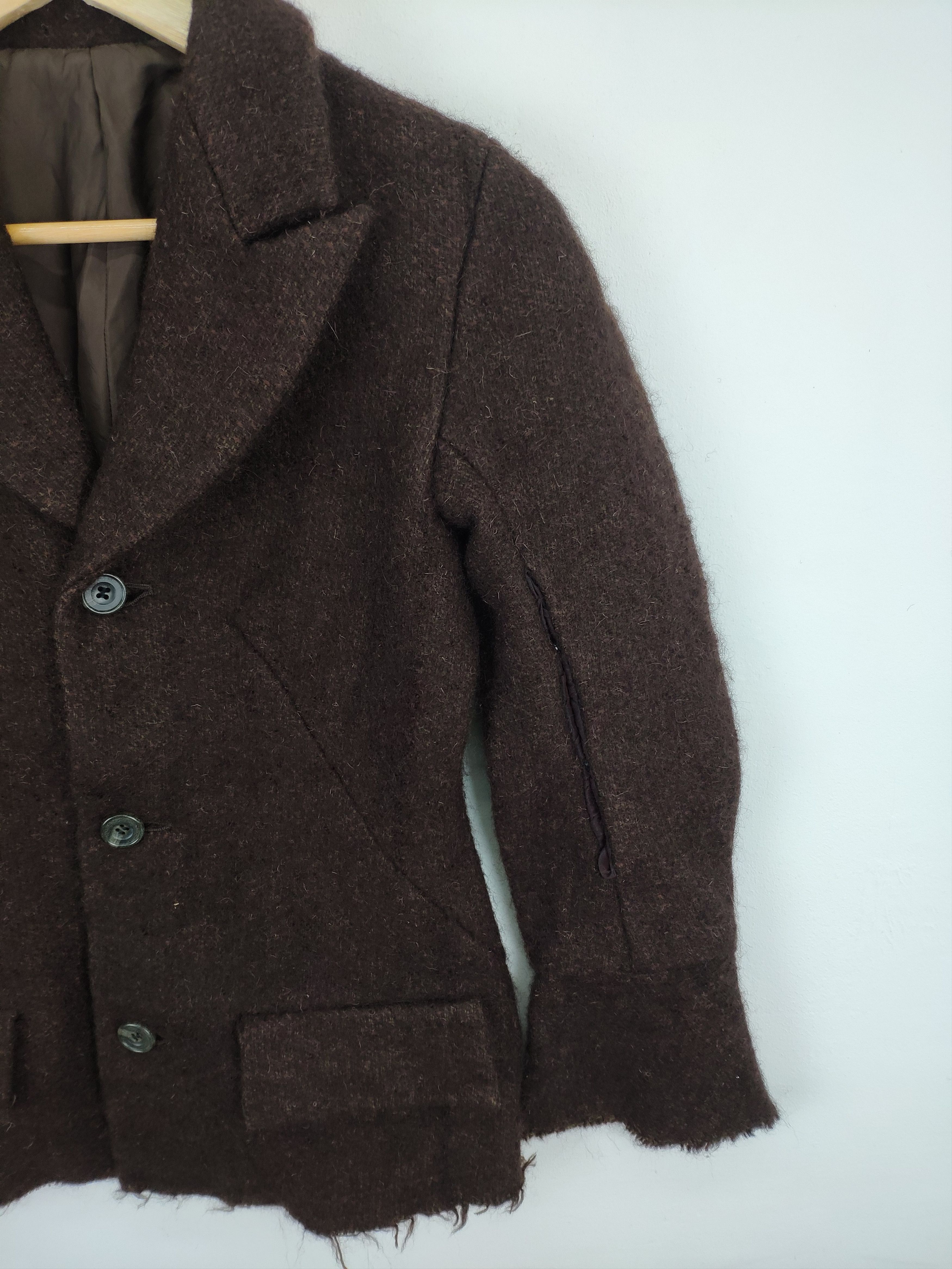 Designer × Yohji Yamamoto A/W 1995 Yohji Yamamoto Pour Homme Wool Jacket Cropped Size S / US 4 / IT 40 - 10 Thumbnail