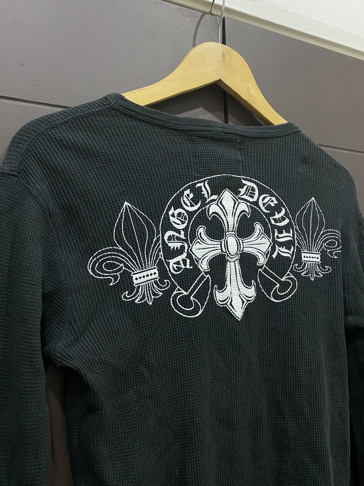 Japanese Brand Angel Devil Cross Thermal Long Sleeve Shirt Size US M / EU 48-50 / 2 - 4 Thumbnail
