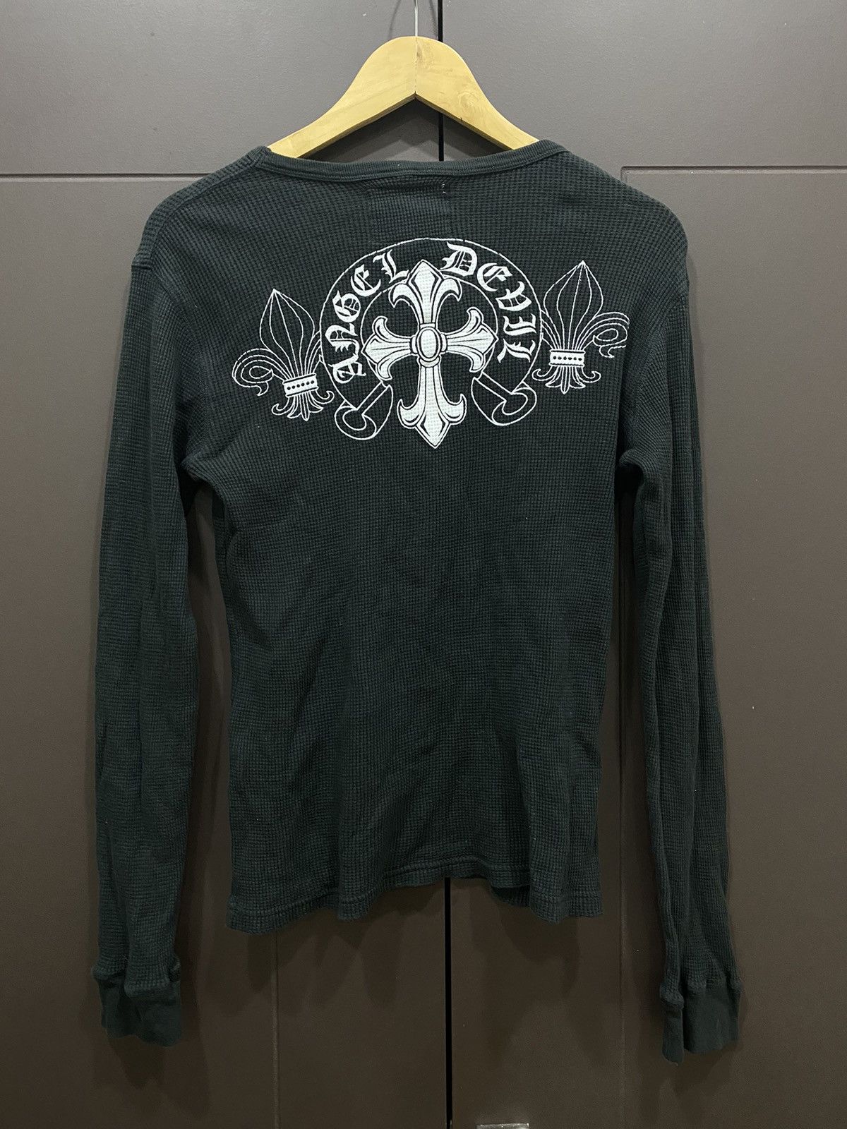 Japanese Brand Angel Devil Cross Thermal Long Sleeve Shirt Size US M / EU 48-50 / 2 - 3 Thumbnail