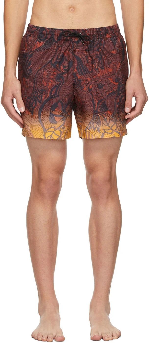 Dries Van Noten Brown Gradient Swim Short & Carrying Bag Size US 30 / EU 46 - 4 Thumbnail