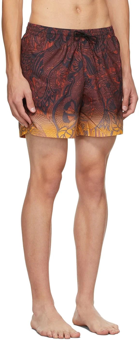 Dries Van Noten Brown Gradient Swim Short & Carrying Bag Size US 30 / EU 46 - 5 Thumbnail