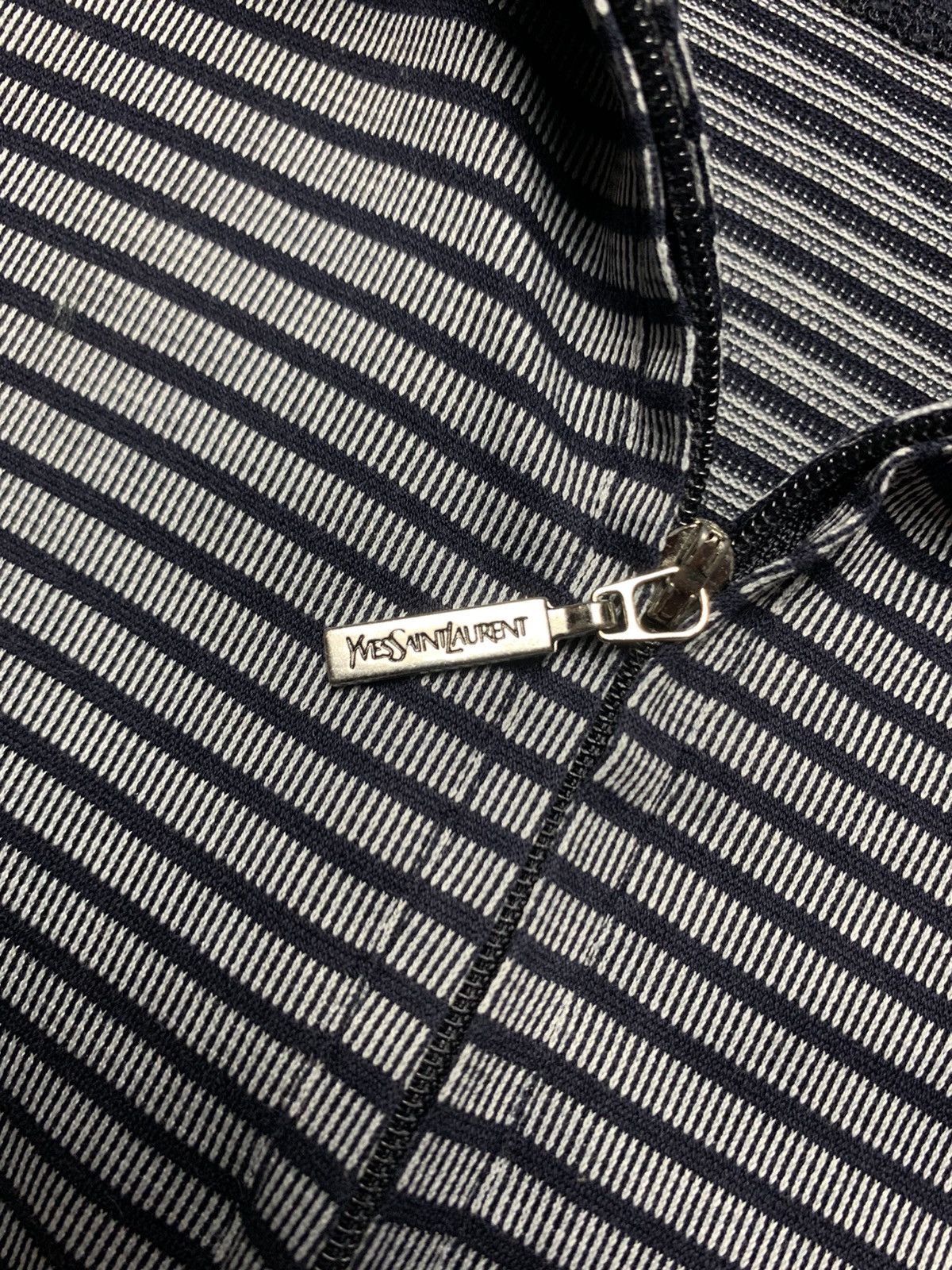 Vintage × Yves Saint Laurent Vintage Yves Saint Laurent polo striped logo size XL Size US XL / EU 56 / 4 - 4 Thumbnail