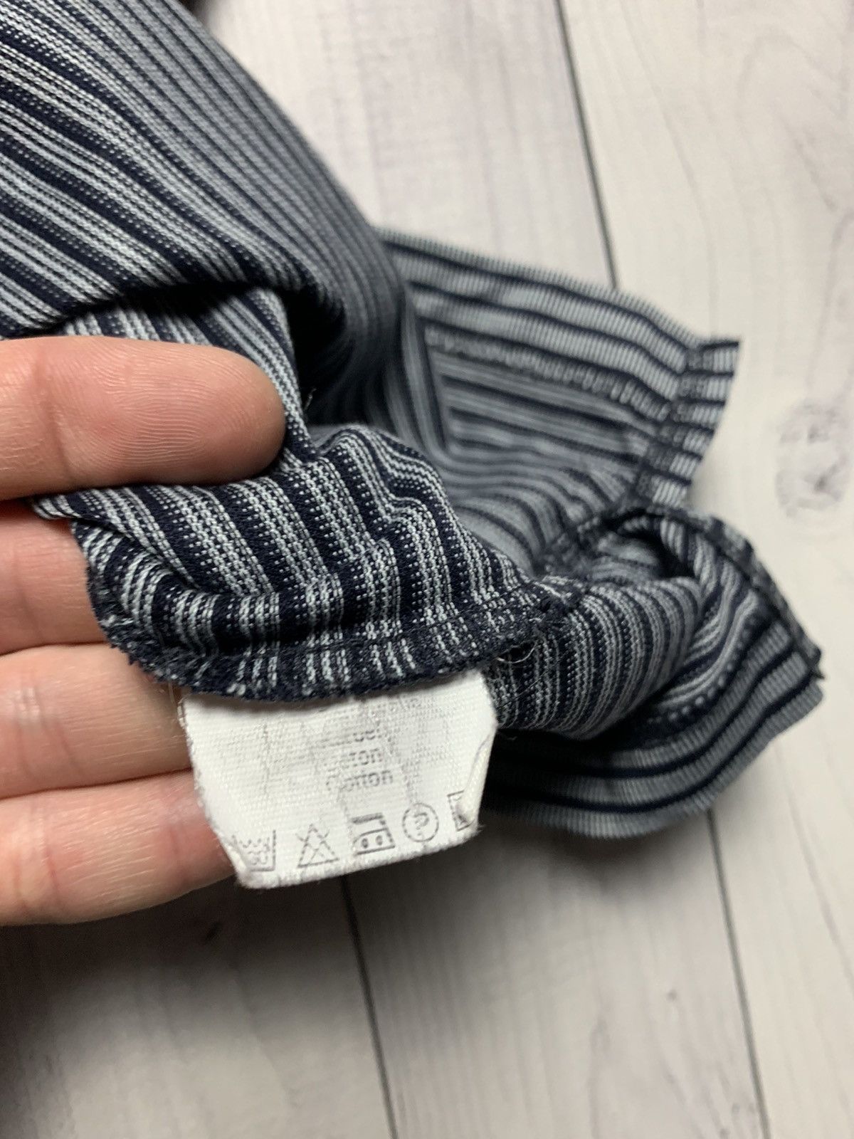 Vintage × Yves Saint Laurent Vintage Yves Saint Laurent polo striped logo size XL Size US XL / EU 56 / 4 - 6 Thumbnail