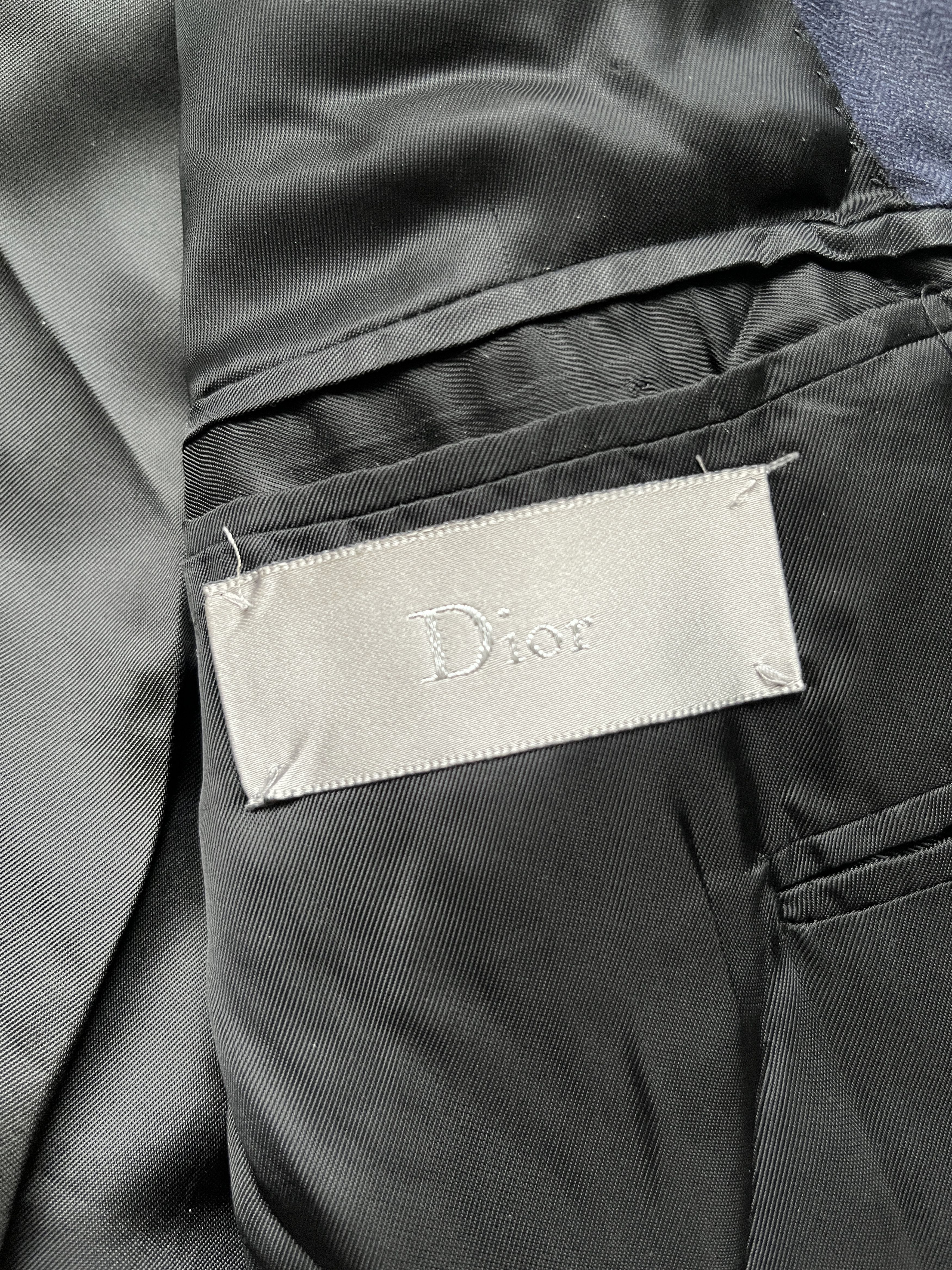 Dior ⚡️QUICK SALE⚡️Dior Blue Navy Jacket Blazer Kris Van Assche Size US L / EU 52-54 / 3 - 3 Thumbnail