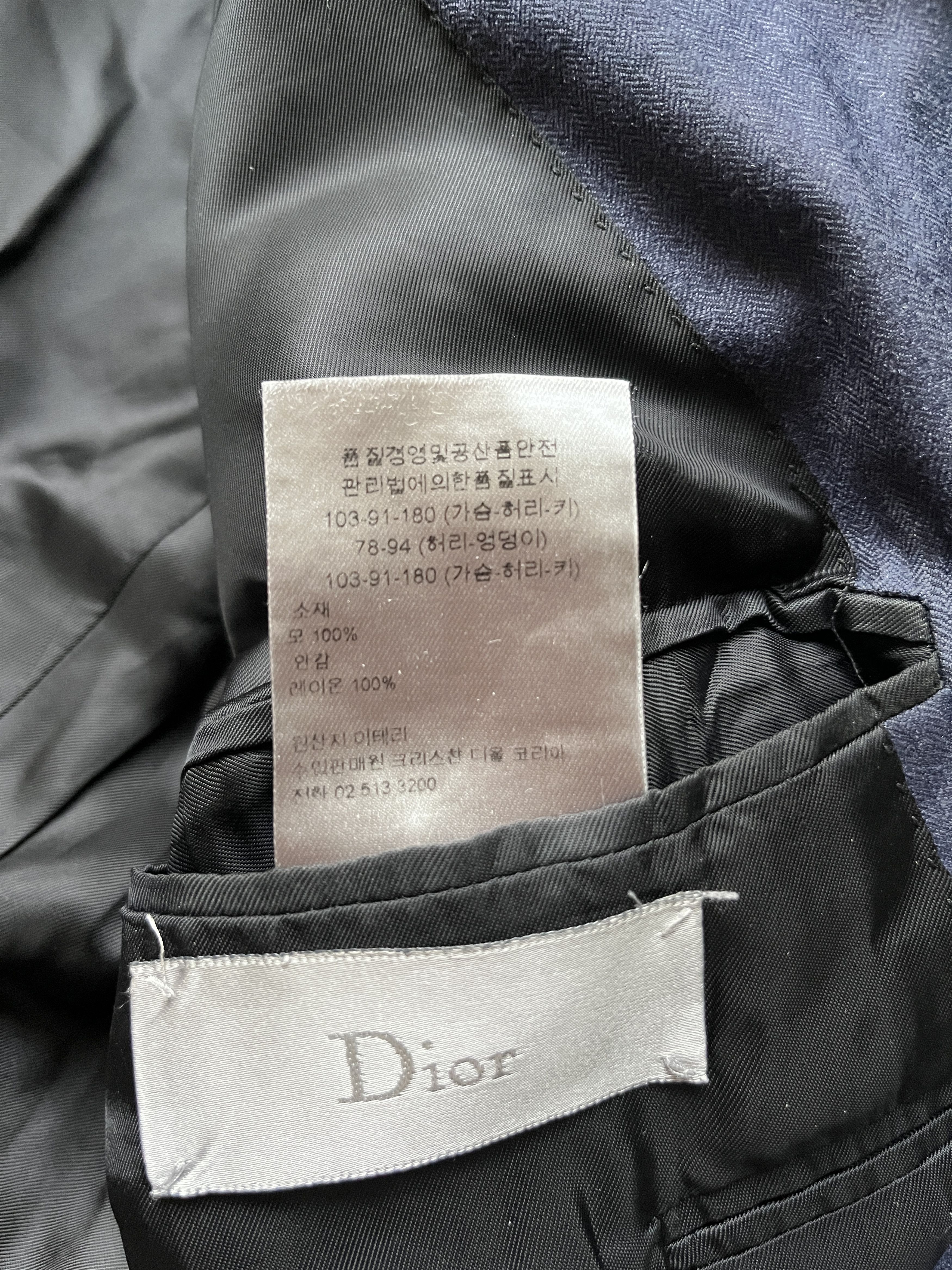 Dior ⚡️QUICK SALE⚡️Dior Blue Navy Jacket Blazer Kris Van Assche Size US L / EU 52-54 / 3 - 5 Thumbnail