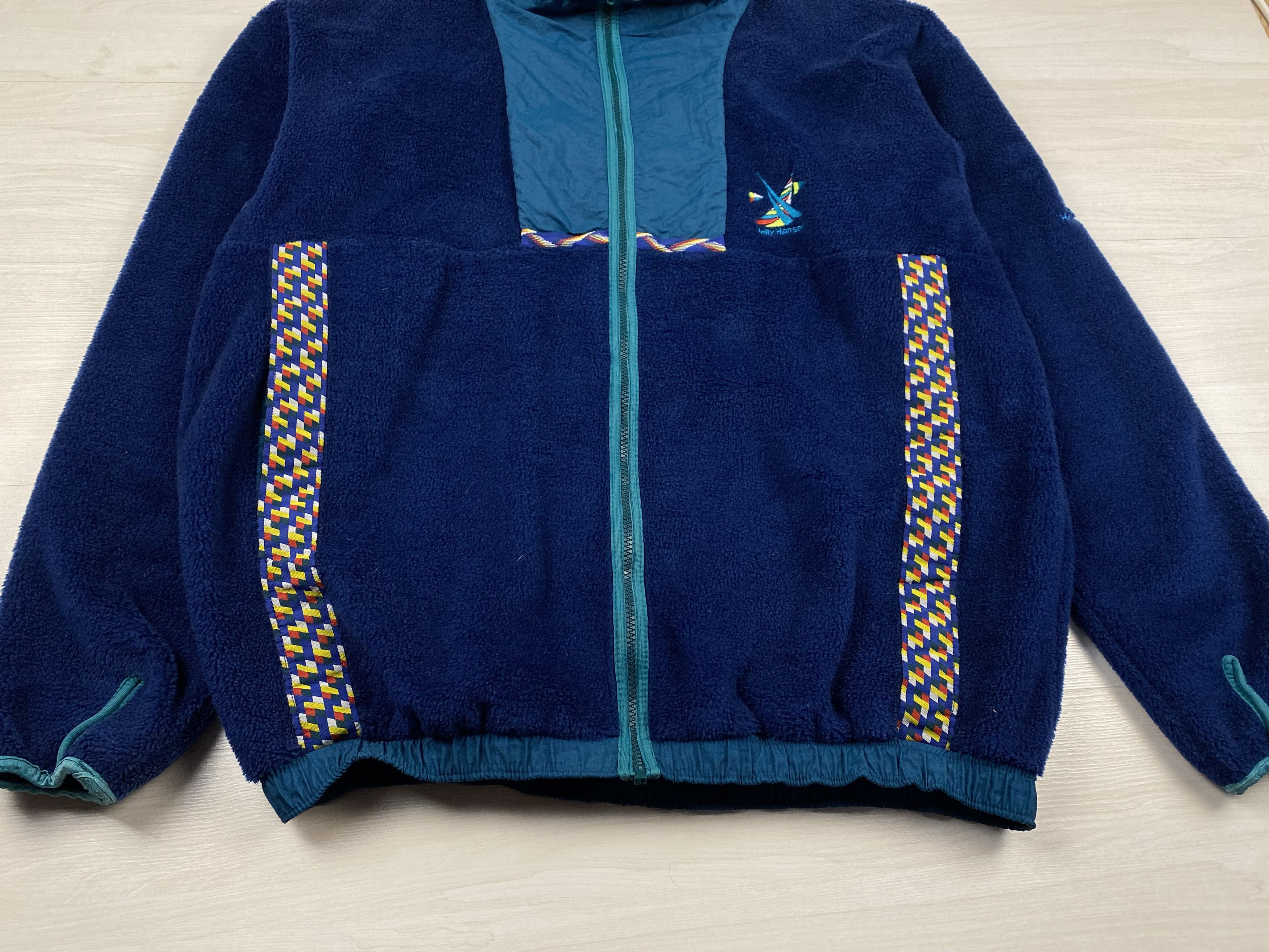Helly Hansen Vintage Fleece Full Zip Pullover 90s 80s Mens