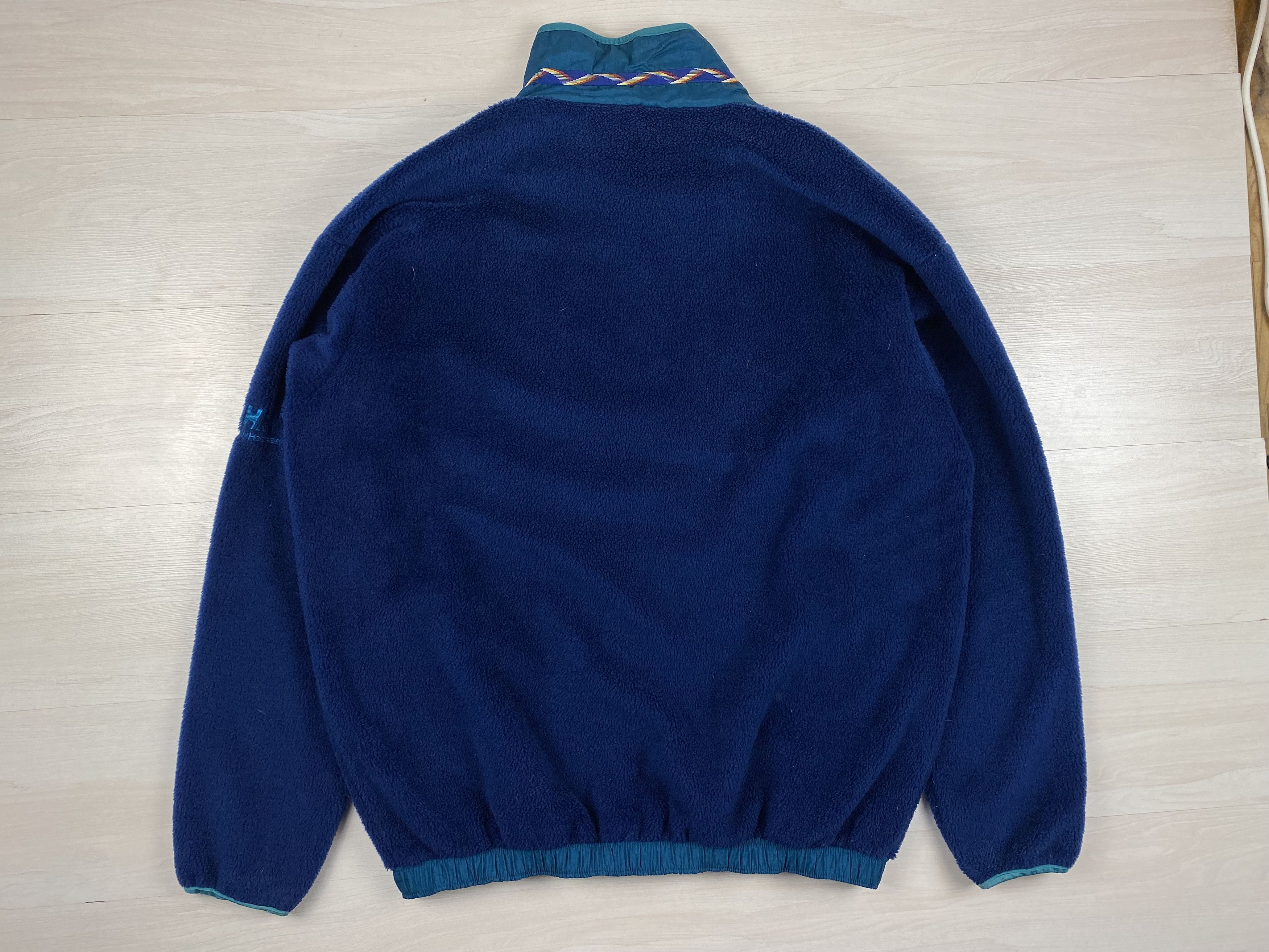 Helly Hansen Vintage Fleece Full Zip Pullover 90s 80s Mens
