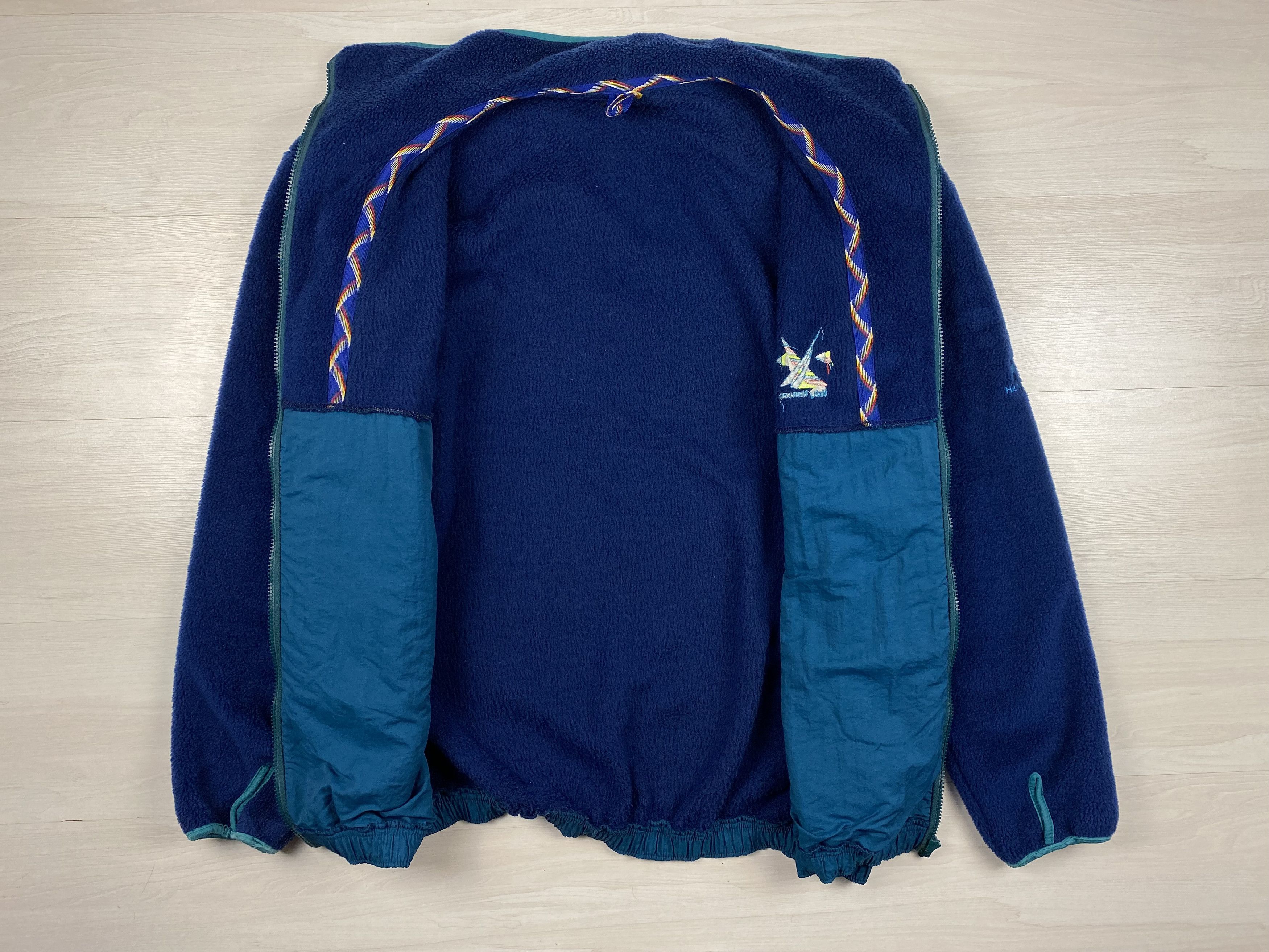 Helly Hansen Vintage Fleece Full Zip Pullover 90s 80s Mens
