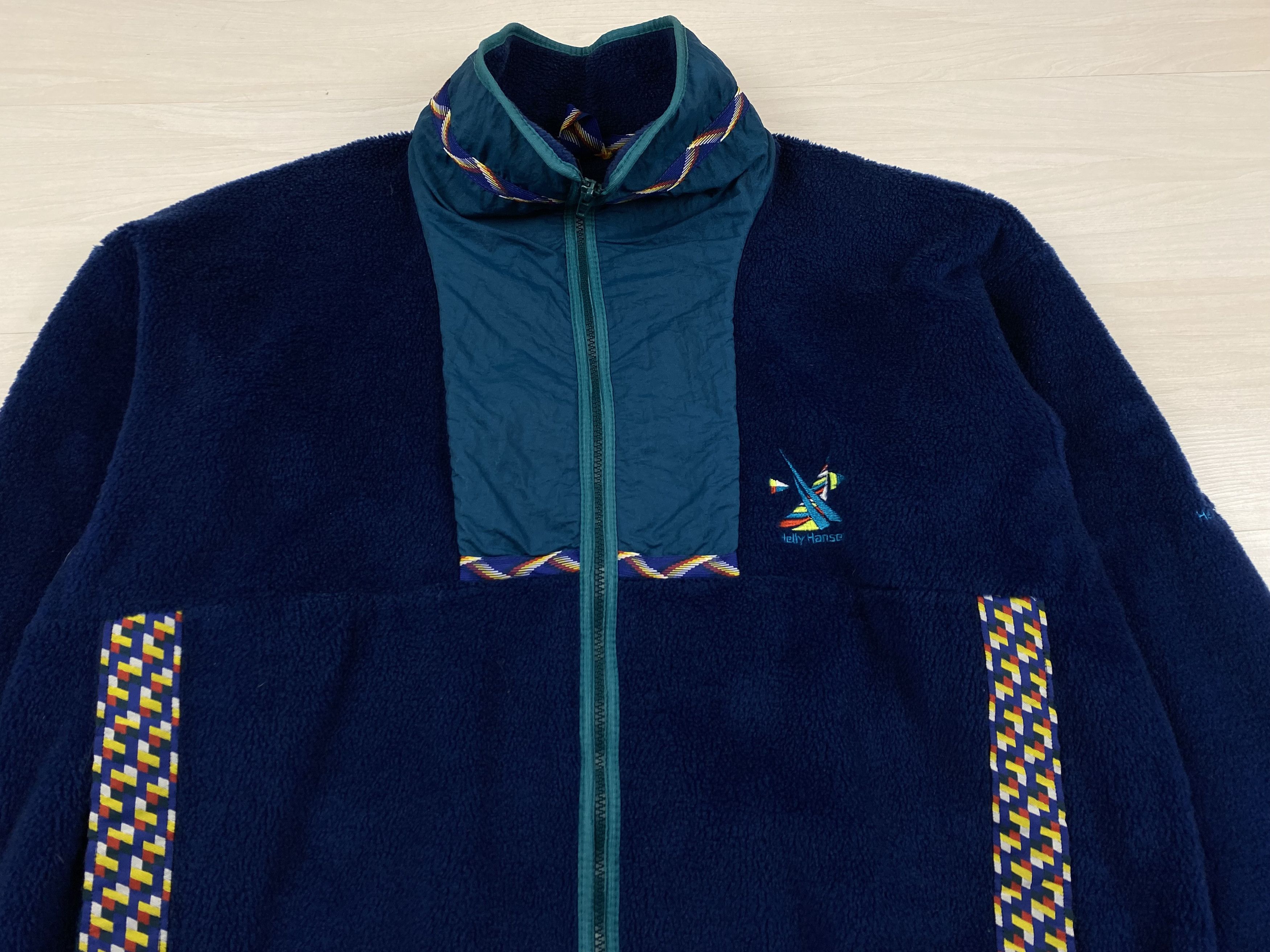 Helly Hansen Vintage Fleece Full Zip Pullover 90s 80s Mens