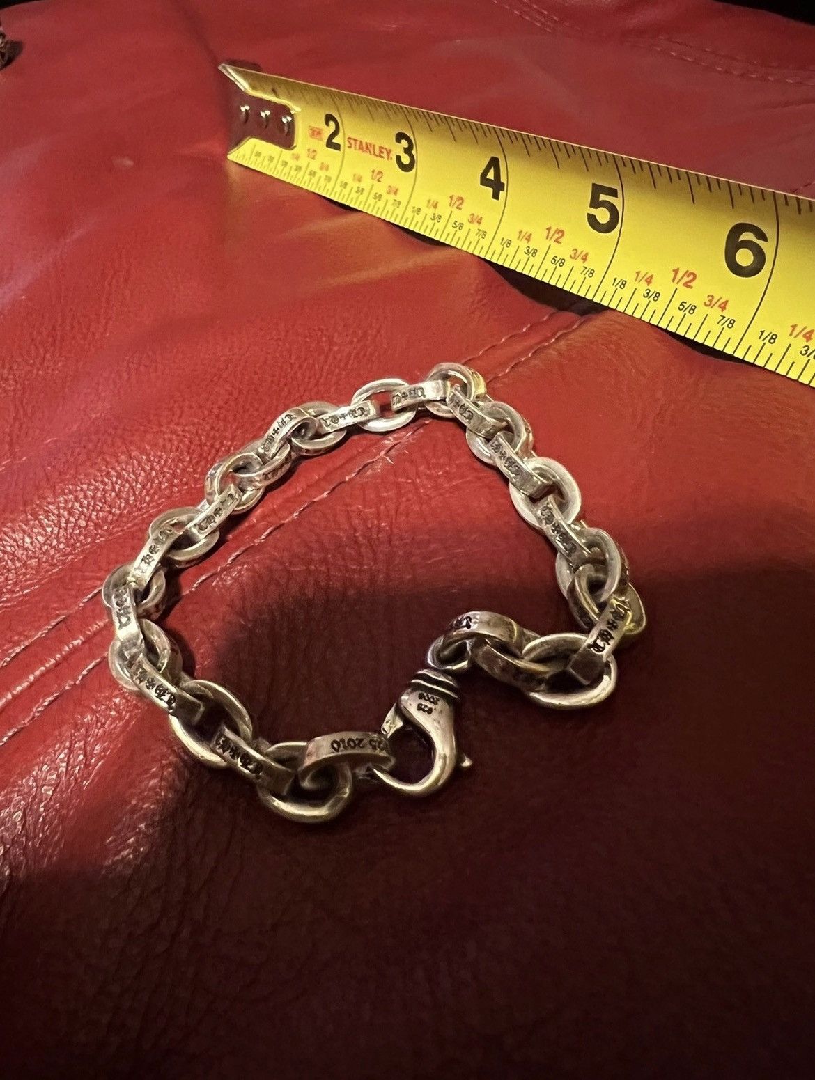 Chrome Hearts Chrome Hearts Large Paper Chain Silver Bracelet, Size ONE SIZE - 8 Thumbnail