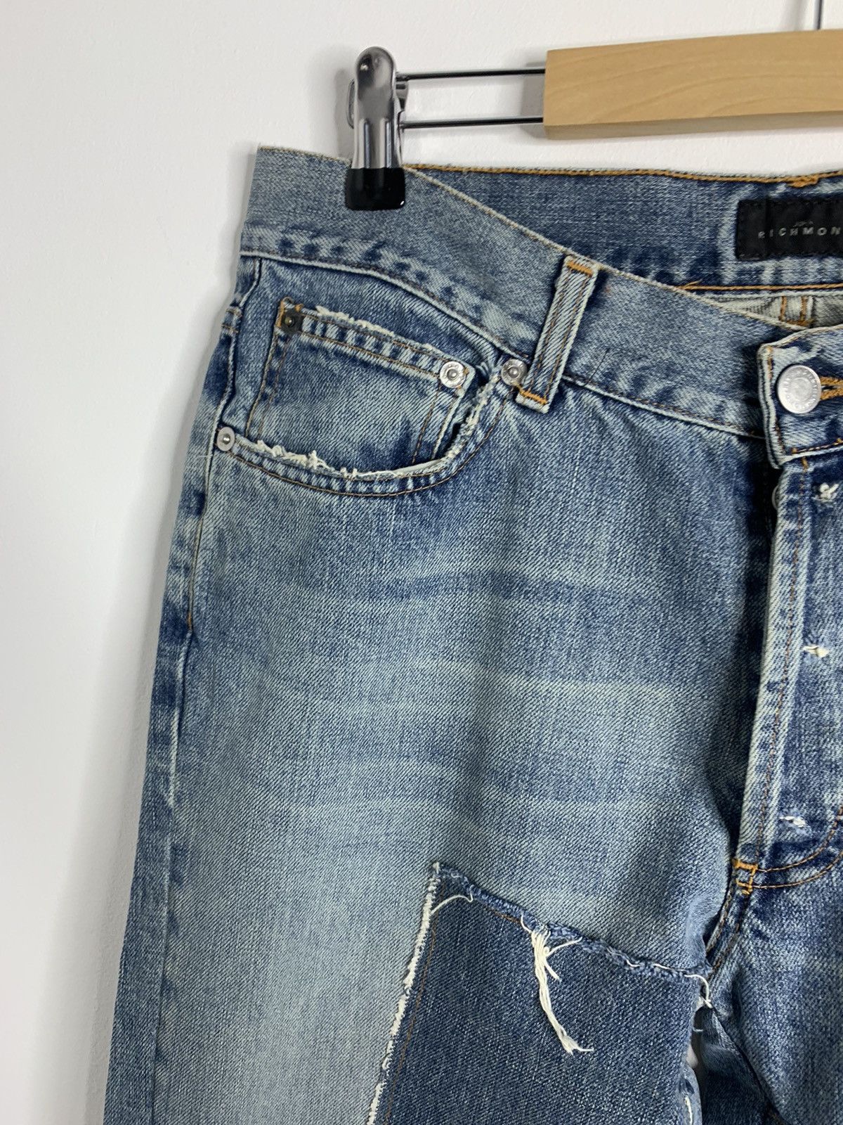 John Richmond John Richmond Patchwork Jeans Size US 32 / EU 48 - 5 Thumbnail