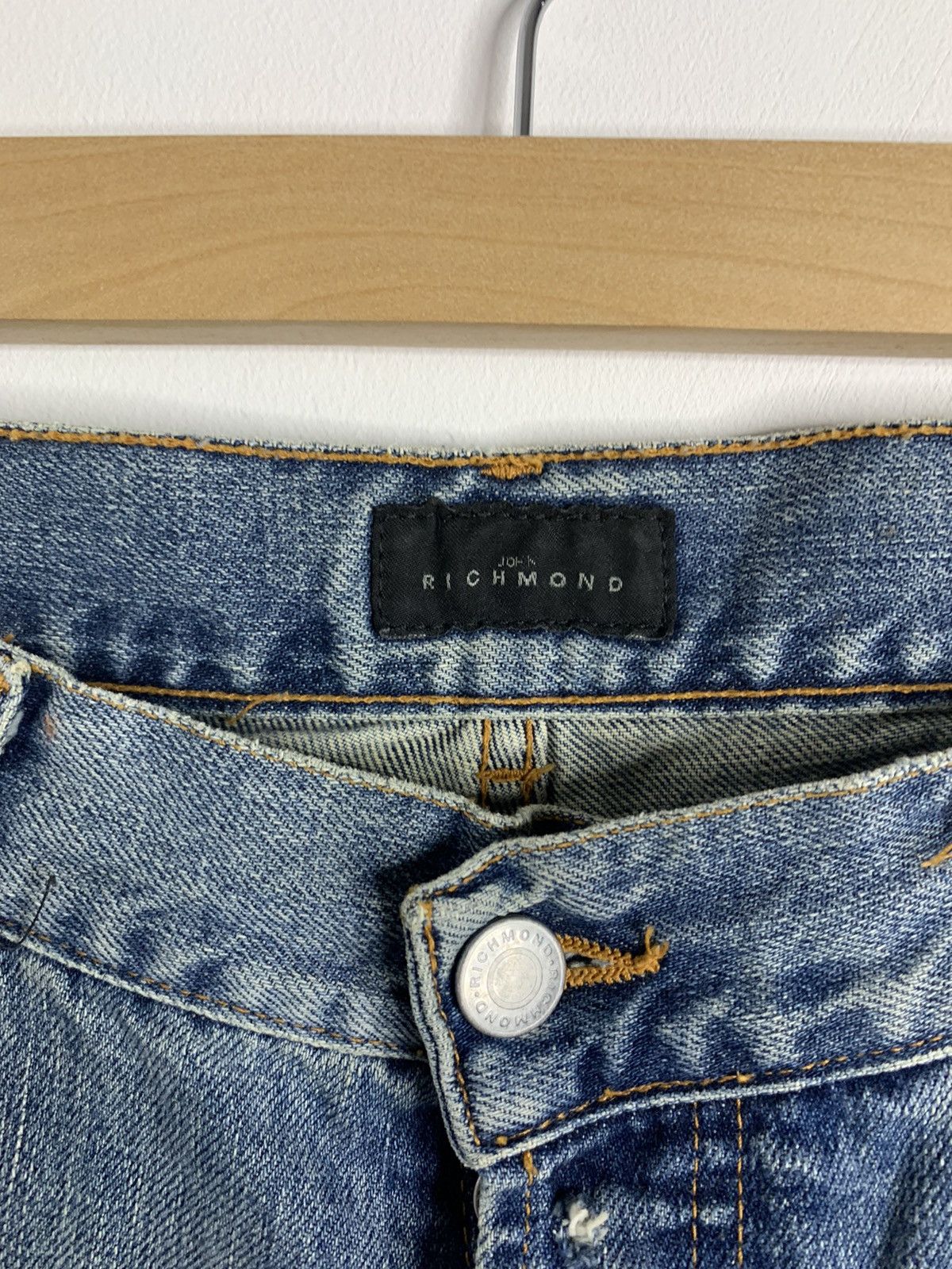 John Richmond John Richmond Patchwork Jeans Size US 32 / EU 48 - 4 Thumbnail