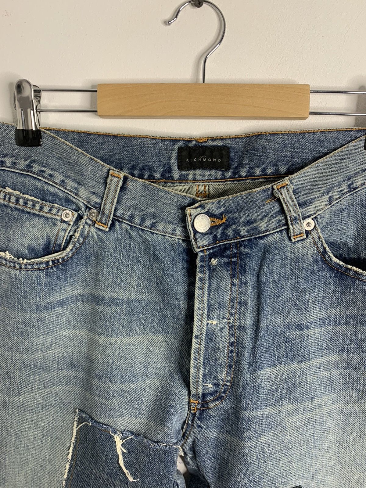 John Richmond John Richmond Patchwork Jeans Size US 32 / EU 48 - 3 Thumbnail