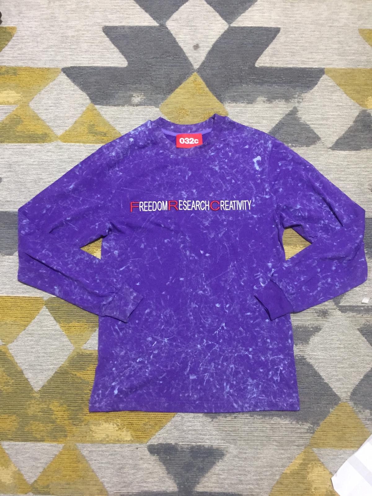 032c Chest Embroidery and Acid Wash Unisex T-Shirt Size US S / EU 44-46 / 1 - 5 Thumbnail