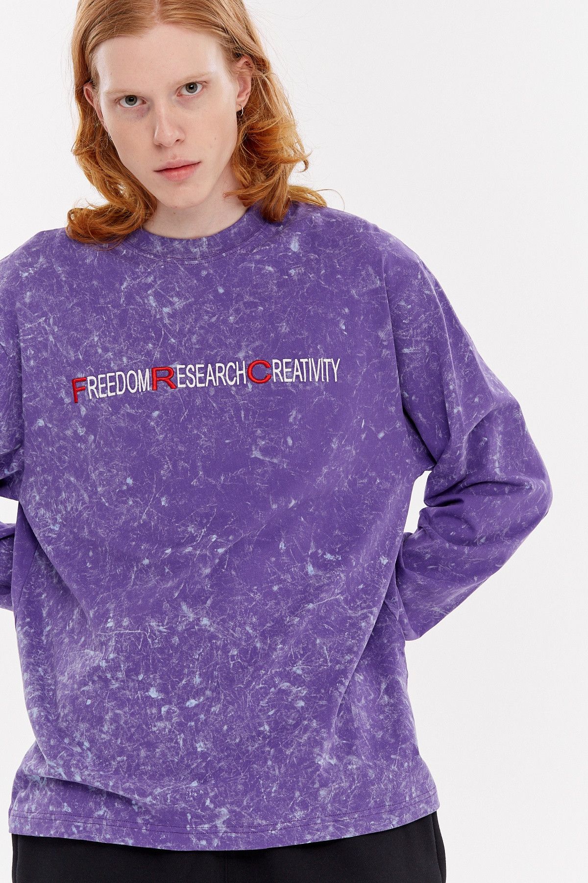 032c Chest Embroidery and Acid Wash Unisex T-Shirt Size US S / EU 44-46 / 1 - 4 Thumbnail