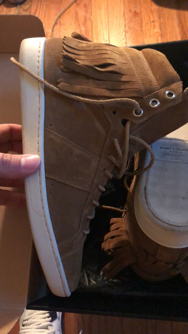 Saint Laurent Paris Tan YSL sneakers Size US 9 / EU 42 - 4 Thumbnail