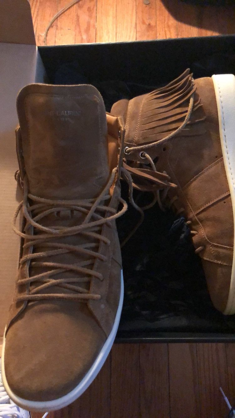 Saint Laurent Paris Tan YSL sneakers Size US 9 / EU 42 - 2 Thumbnail