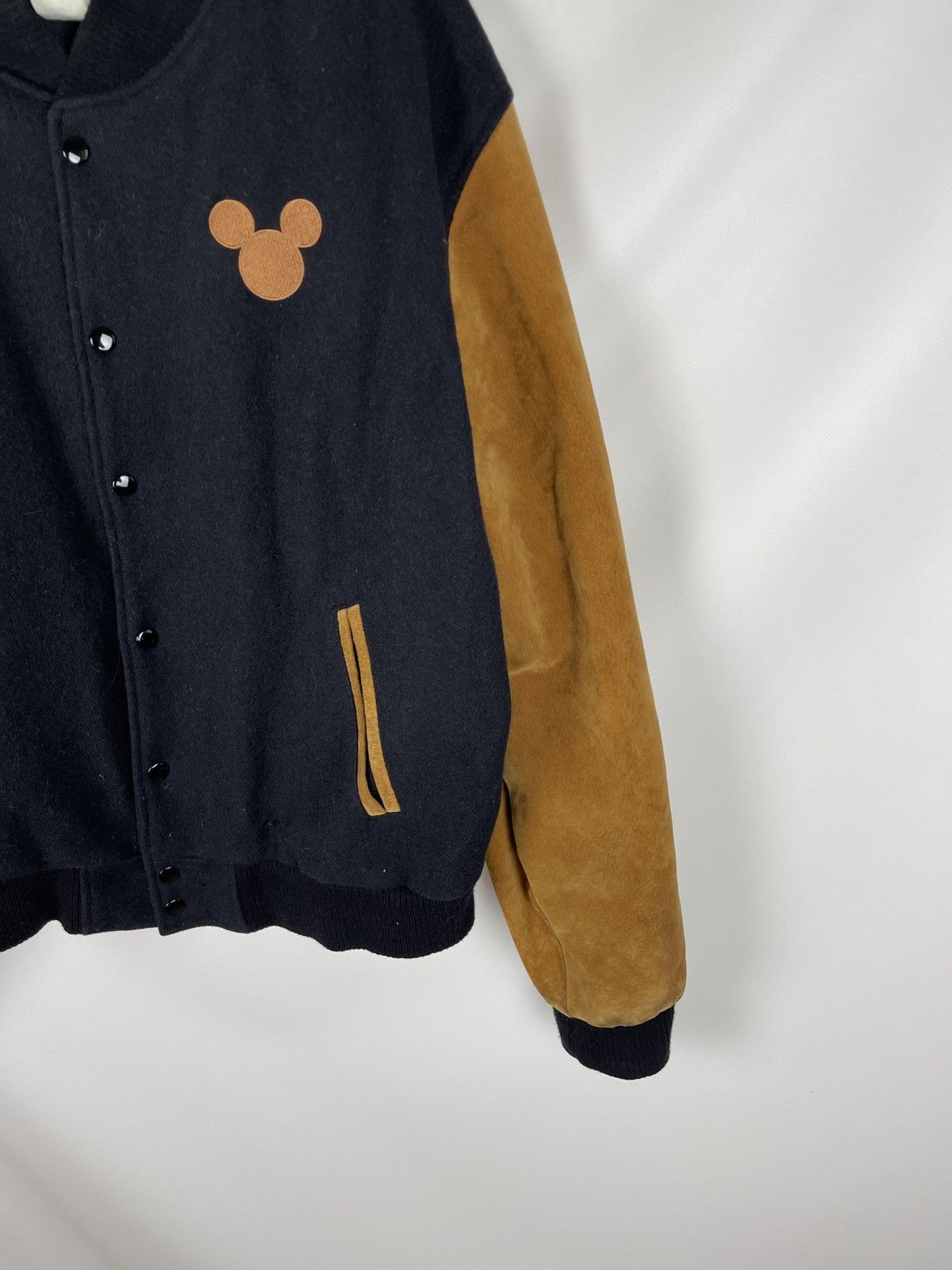 Mickey Inc Mickey inc Mouse vintage made in USA wool leather varsity Size US XL / EU 56 / 4 - 6 Thumbnail