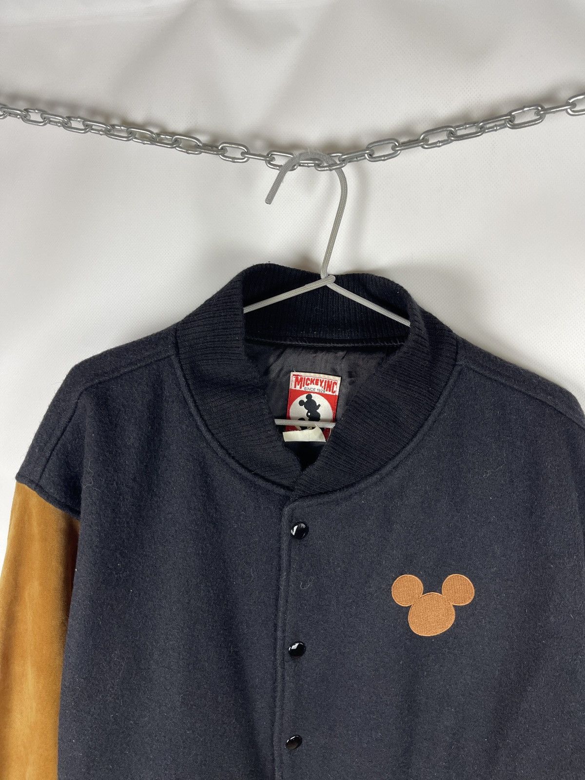Mickey Inc Mickey inc Mouse vintage made in USA wool leather varsity Size US XL / EU 56 / 4 - 9 Thumbnail