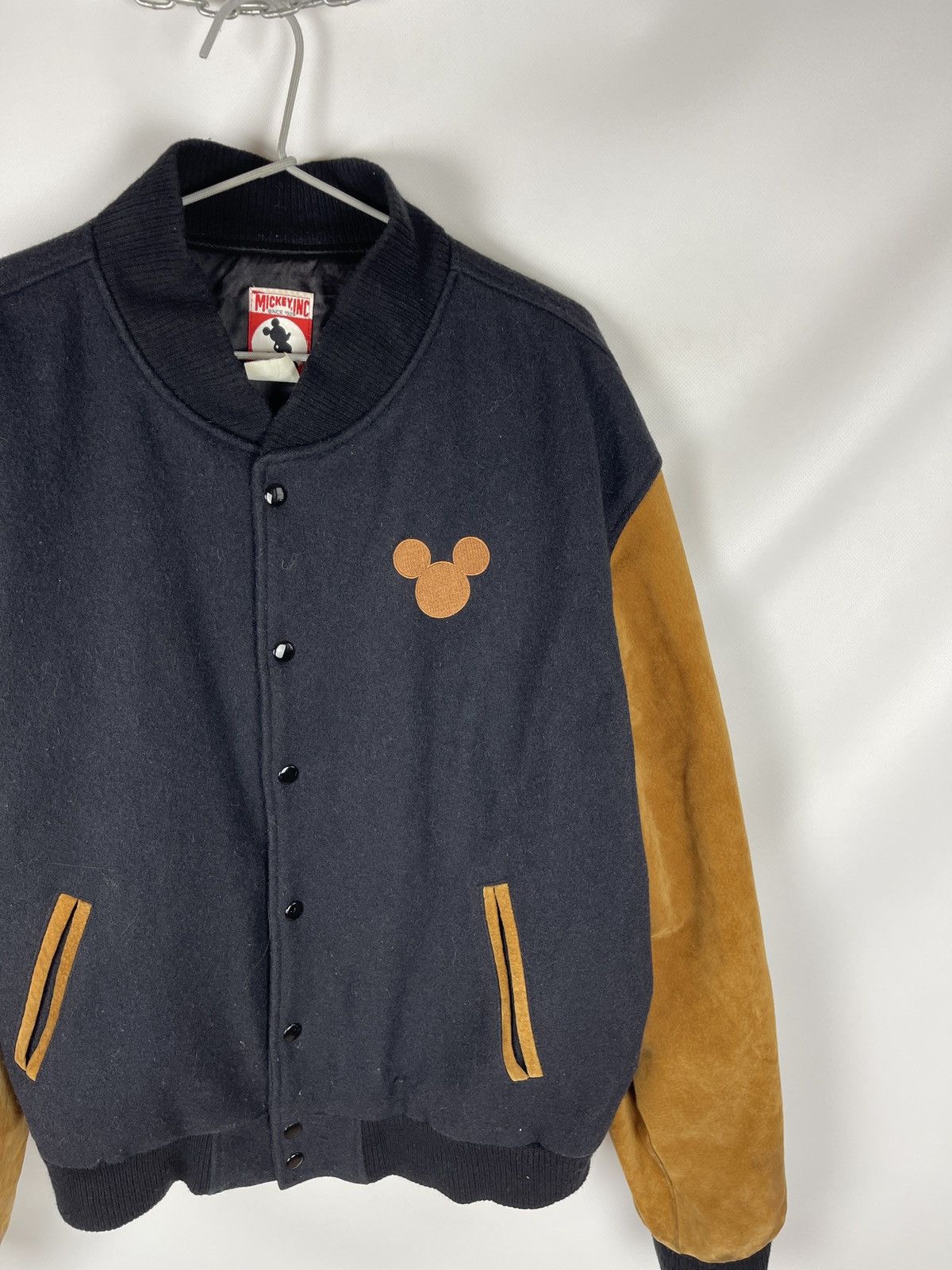 Mickey Inc Mickey inc Mouse vintage made in USA wool leather varsity Size US XL / EU 56 / 4 - 5 Thumbnail