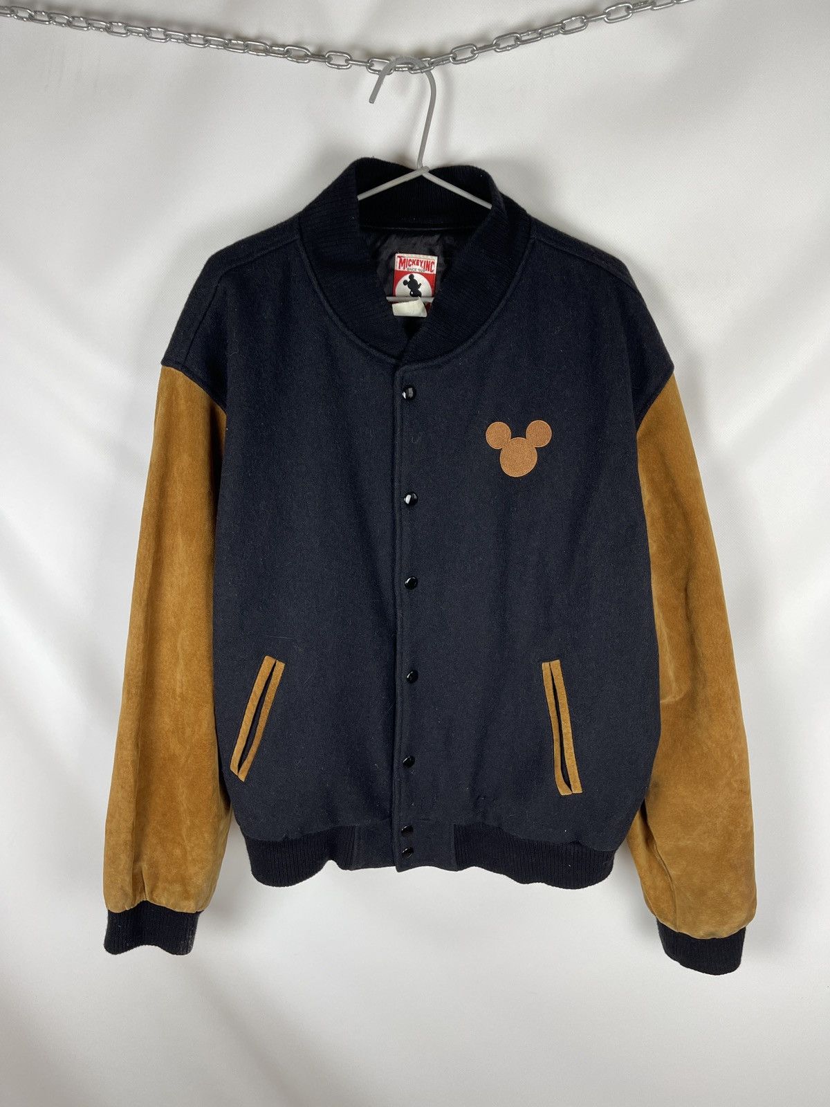 Mickey Inc Mickey inc Mouse vintage made in USA wool leather varsity Size US XL / EU 56 / 4 - 8 Thumbnail