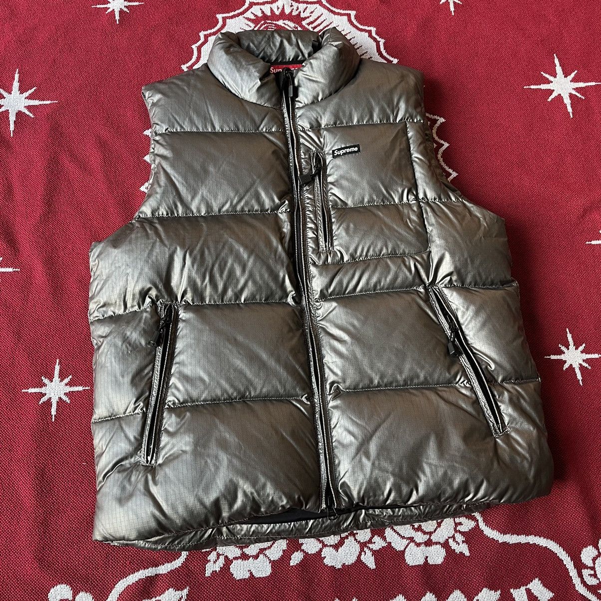 Supreme Used FW13 Supreme Silver Ski Vest Small Box Logo Size L Size US L / EU 52-54 / 3 - 2 Thumbnail