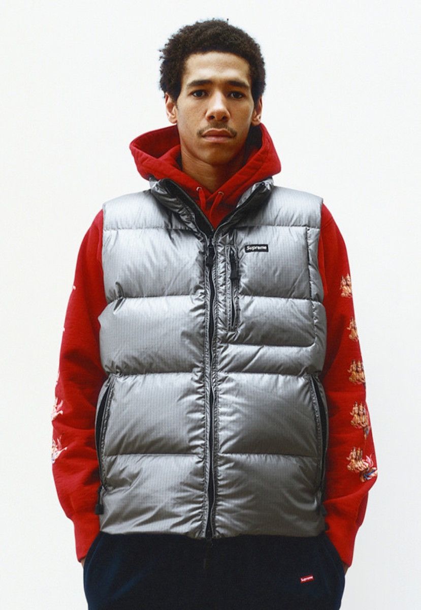 Supreme Used FW13 Supreme Silver Ski Vest Small Box Logo Size L Size US L / EU 52-54 / 3 - 16 Thumbnail