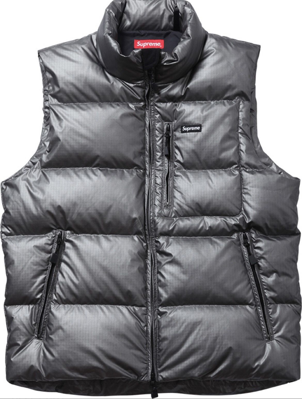 Supreme Used FW13 Supreme Silver Ski Vest Small Box Logo Size L Size US L / EU 52-54 / 3 - 17 Thumbnail