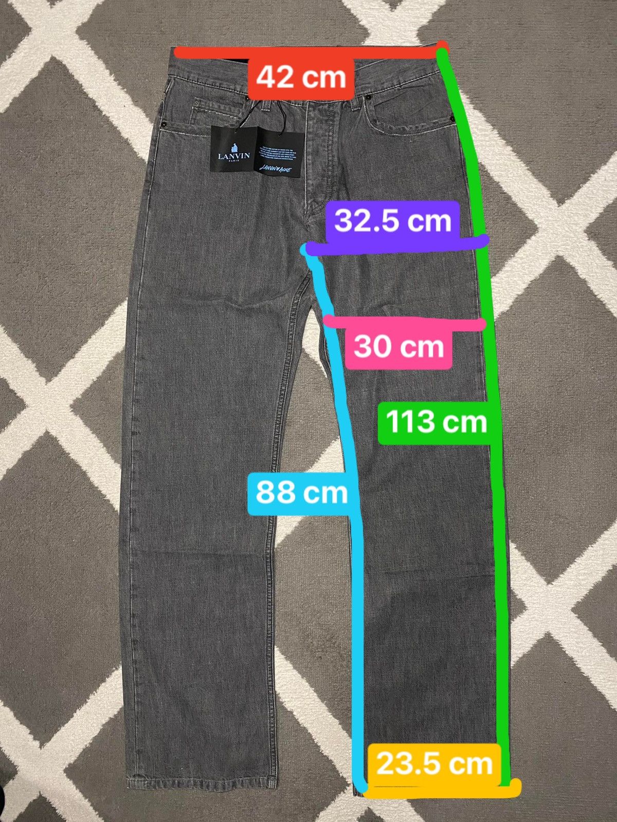 Acne Studios × Lanvin × Vintage Lanvin x Acne basic denim pants jeans 30x34 straight Size US 32 / EU 48 - 18 Thumbnail