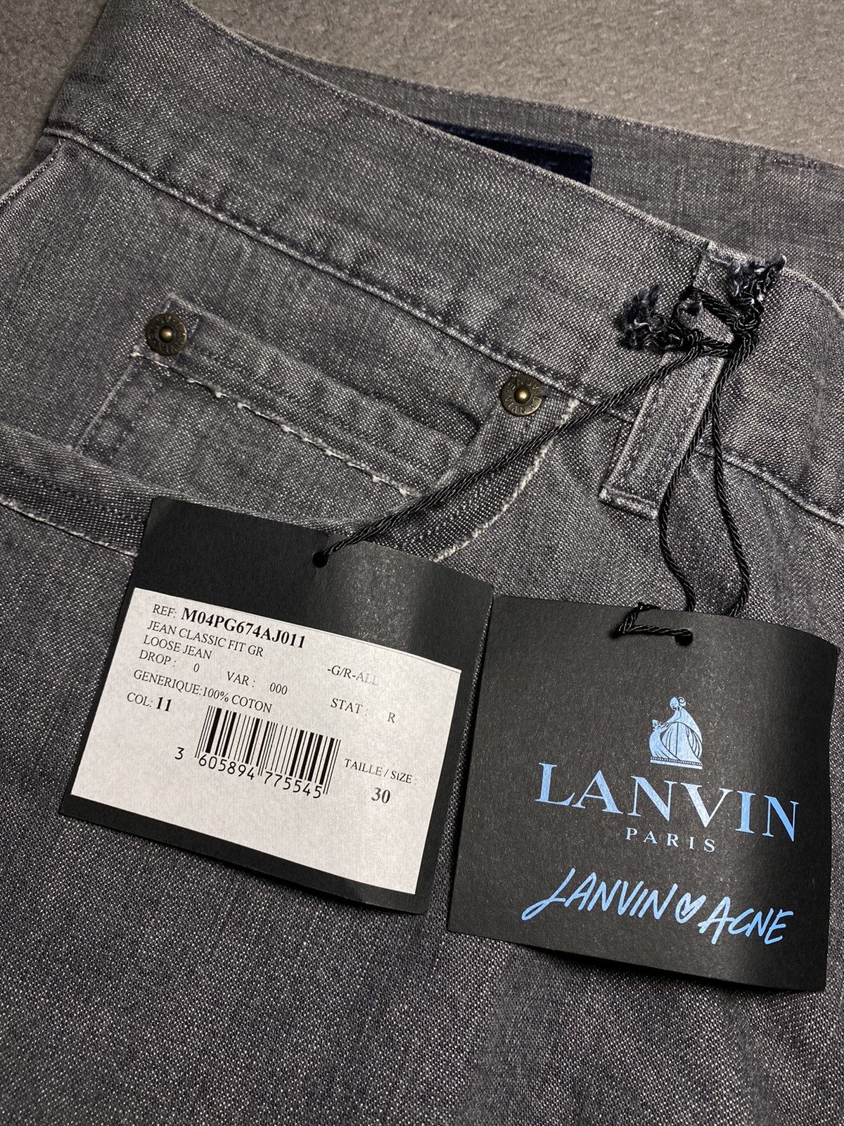 Acne Studios × Lanvin × Vintage Lanvin x Acne basic denim pants jeans 30x34 straight Size US 32 / EU 48 - 17 Thumbnail