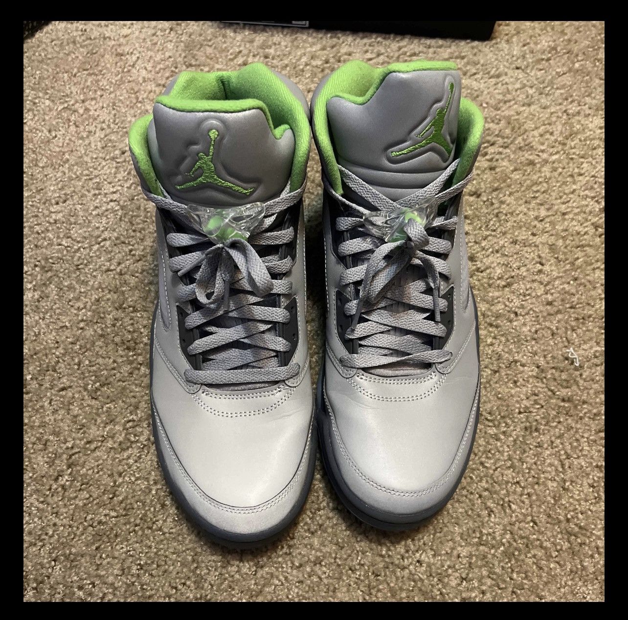 Nike Jordan 5 Green Bean Size US 12 / EU 45 - 3 Thumbnail