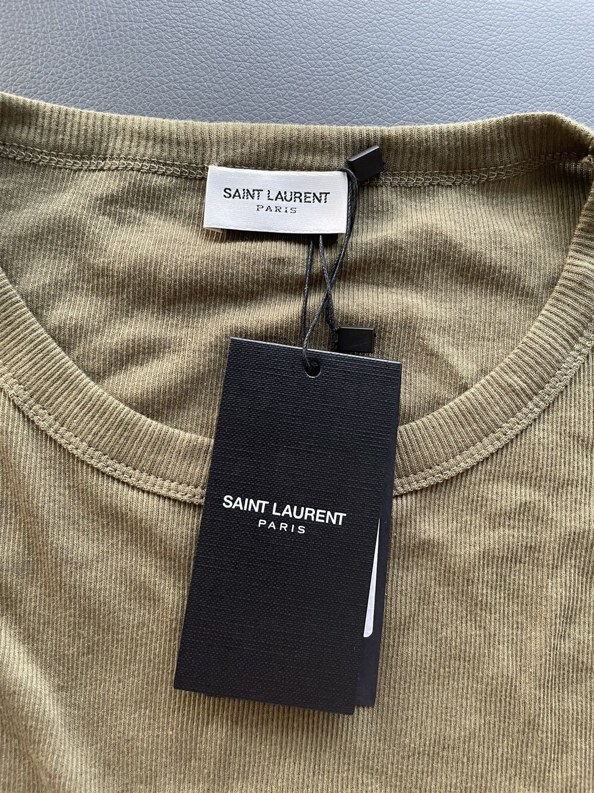 Hedi Slimane × Saint Laurent Paris × Yves Saint Laurent Rare Super Runway Elastic Stretch “Homeless” Sweater Shirt Size US L / EU 52-54 / 3 - 3 Thumbnail