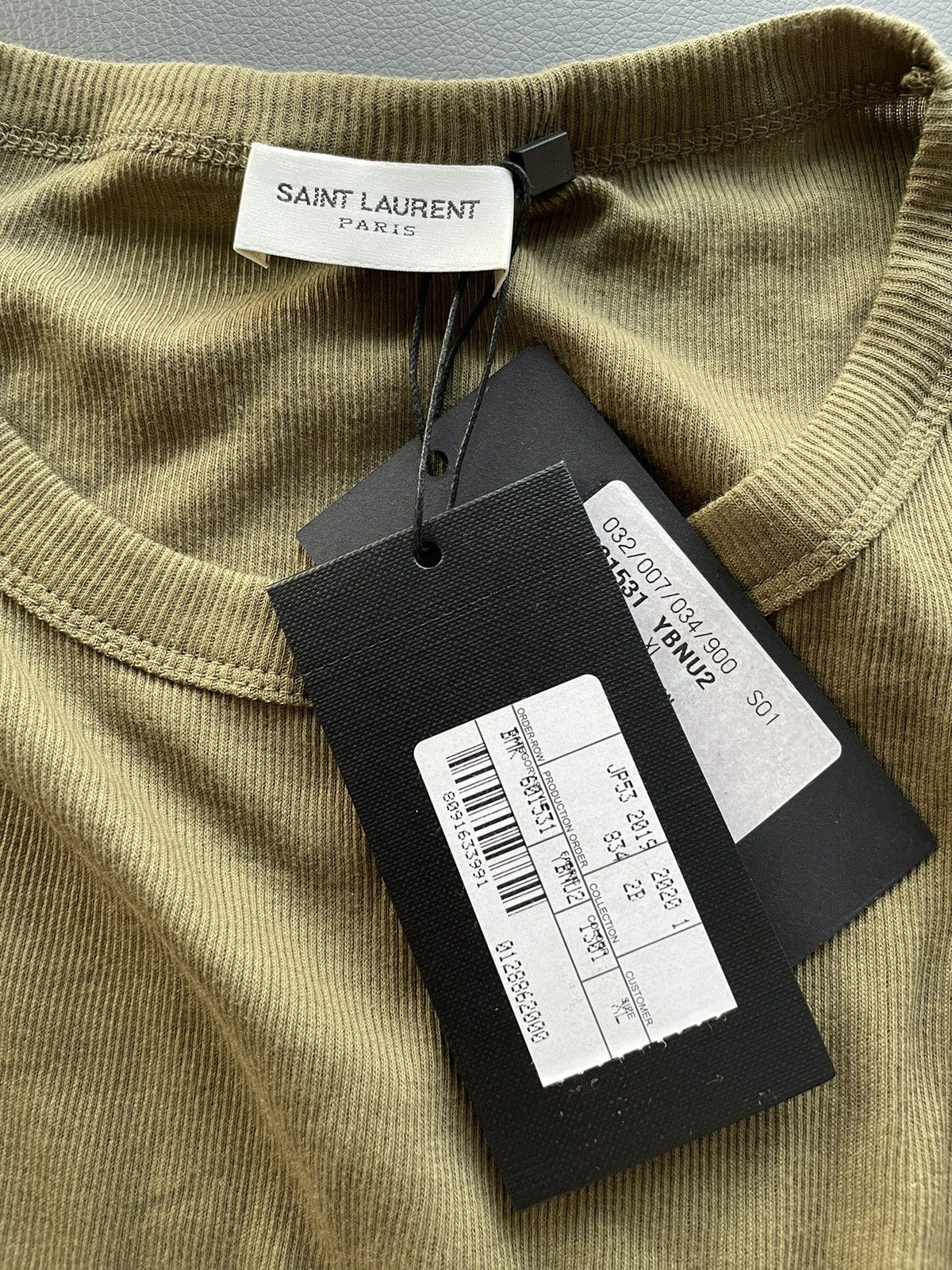 Hedi Slimane × Saint Laurent Paris × Yves Saint Laurent Rare Super Runway Elastic Stretch “Homeless” Sweater Shirt Size US L / EU 52-54 / 3 - 4 Thumbnail