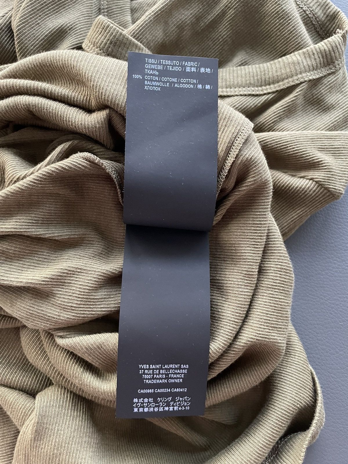 Hedi Slimane × Saint Laurent Paris × Yves Saint Laurent Rare Super Runway Elastic Stretch “Homeless” Sweater Shirt Size US L / EU 52-54 / 3 - 10 Thumbnail