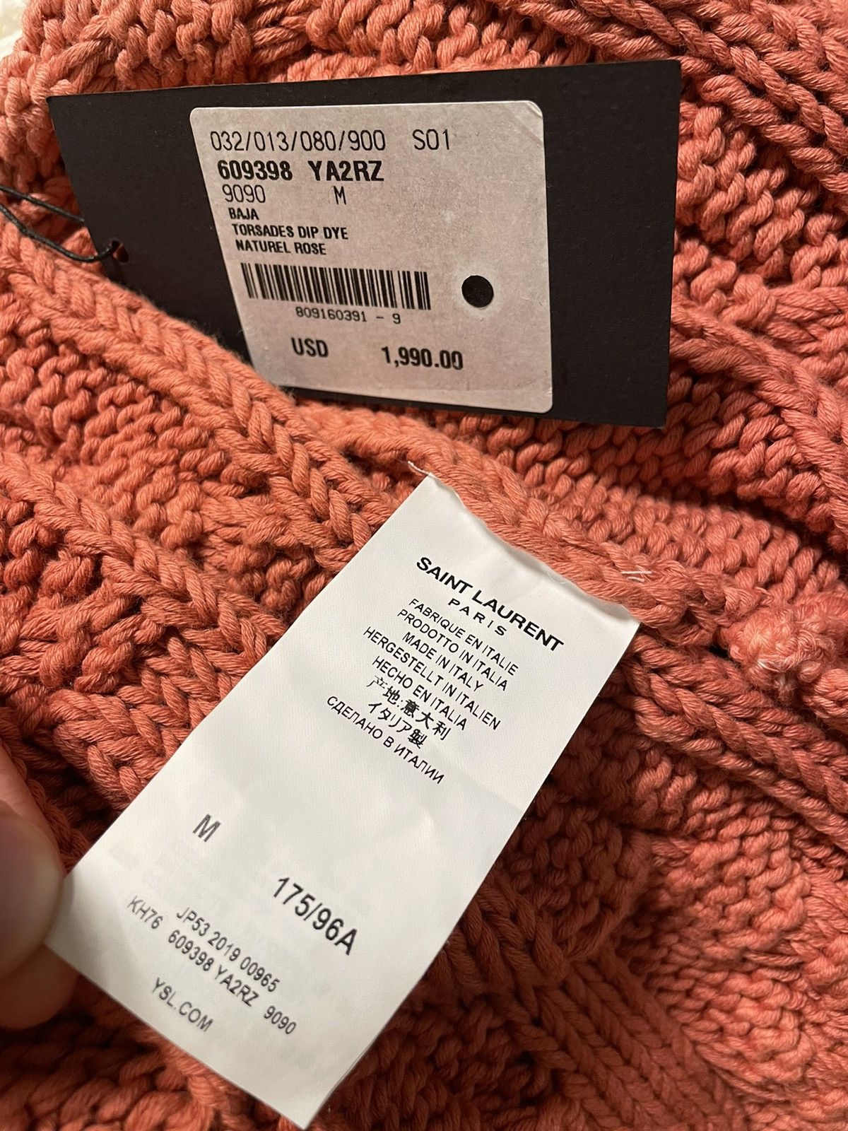 Hedi Slimane × Saint Laurent Paris × Yves Saint Laurent $2,400 Limited Edition Super Runway Saint Laurent Sweater Size US XL / EU 56 / 4 - 10 Thumbnail