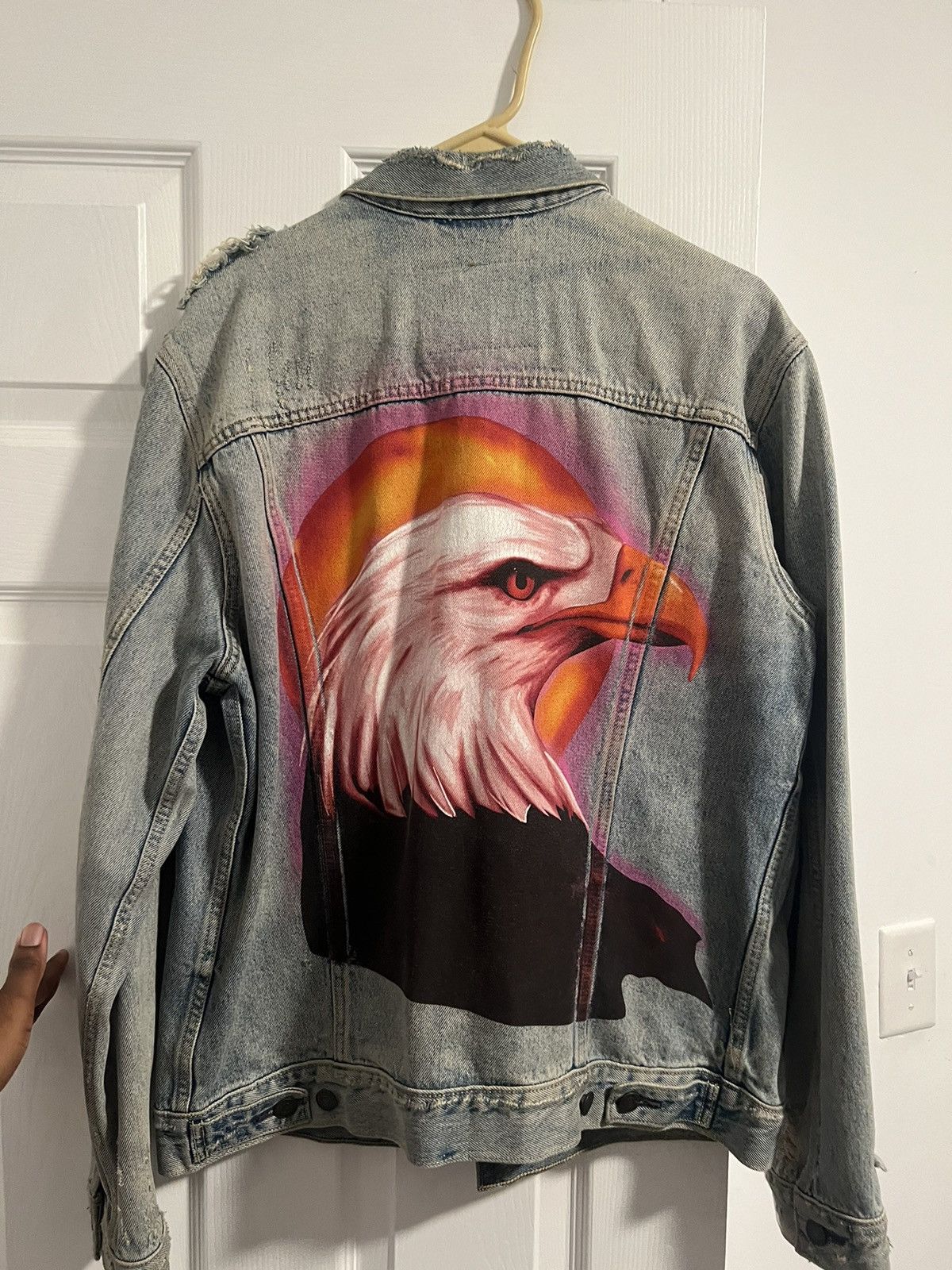 Levi's RARE Travis Scott Birds In The Trap Demin Jacket Size US L / EU 52-54 / 3 - 1 Thumbnail